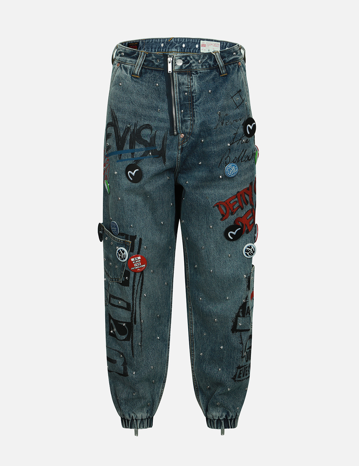 Evisu デニムパンツ ユニークデザイン34×34