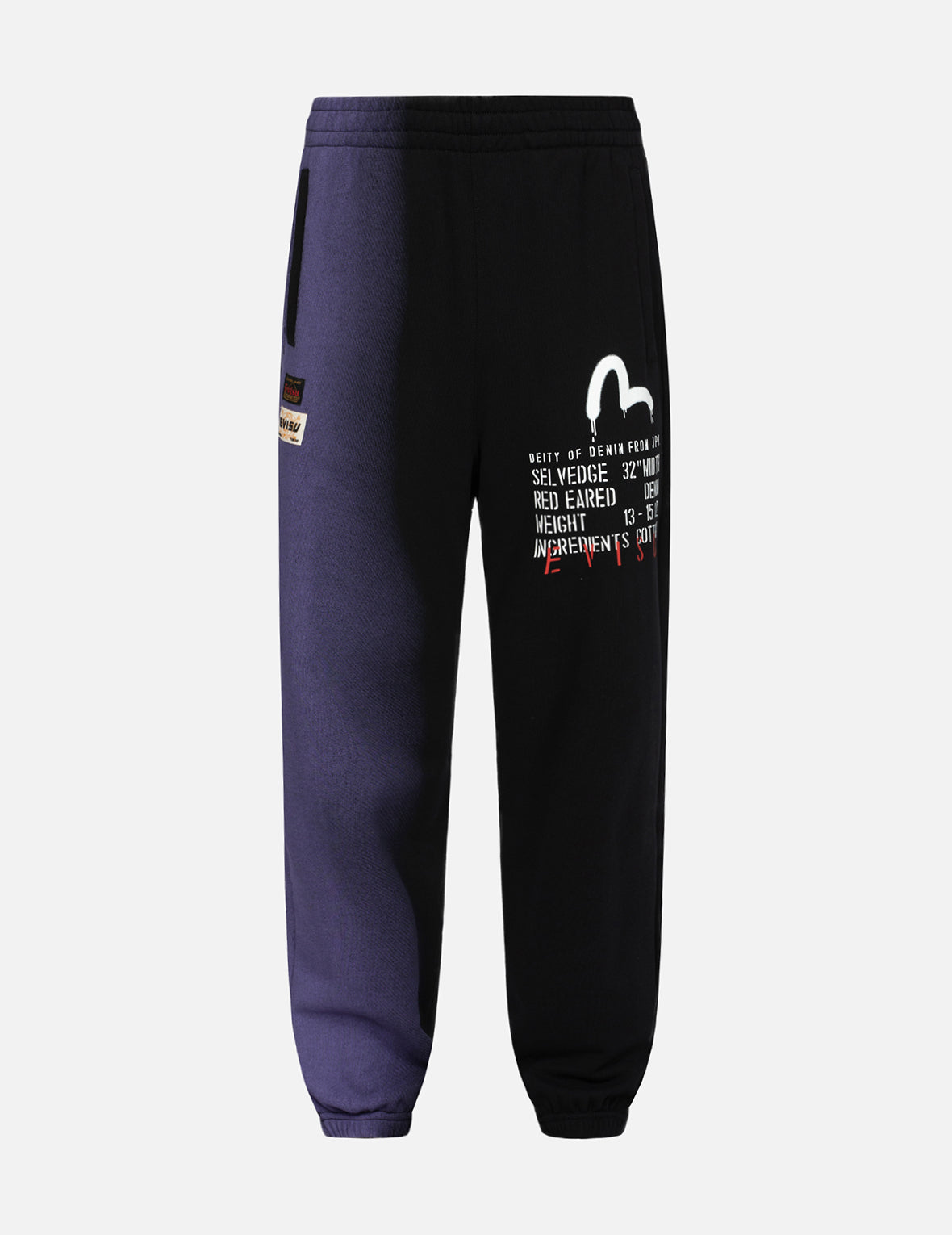 Graffiti Seagull and Slogan print Straight Fit Sweatpants