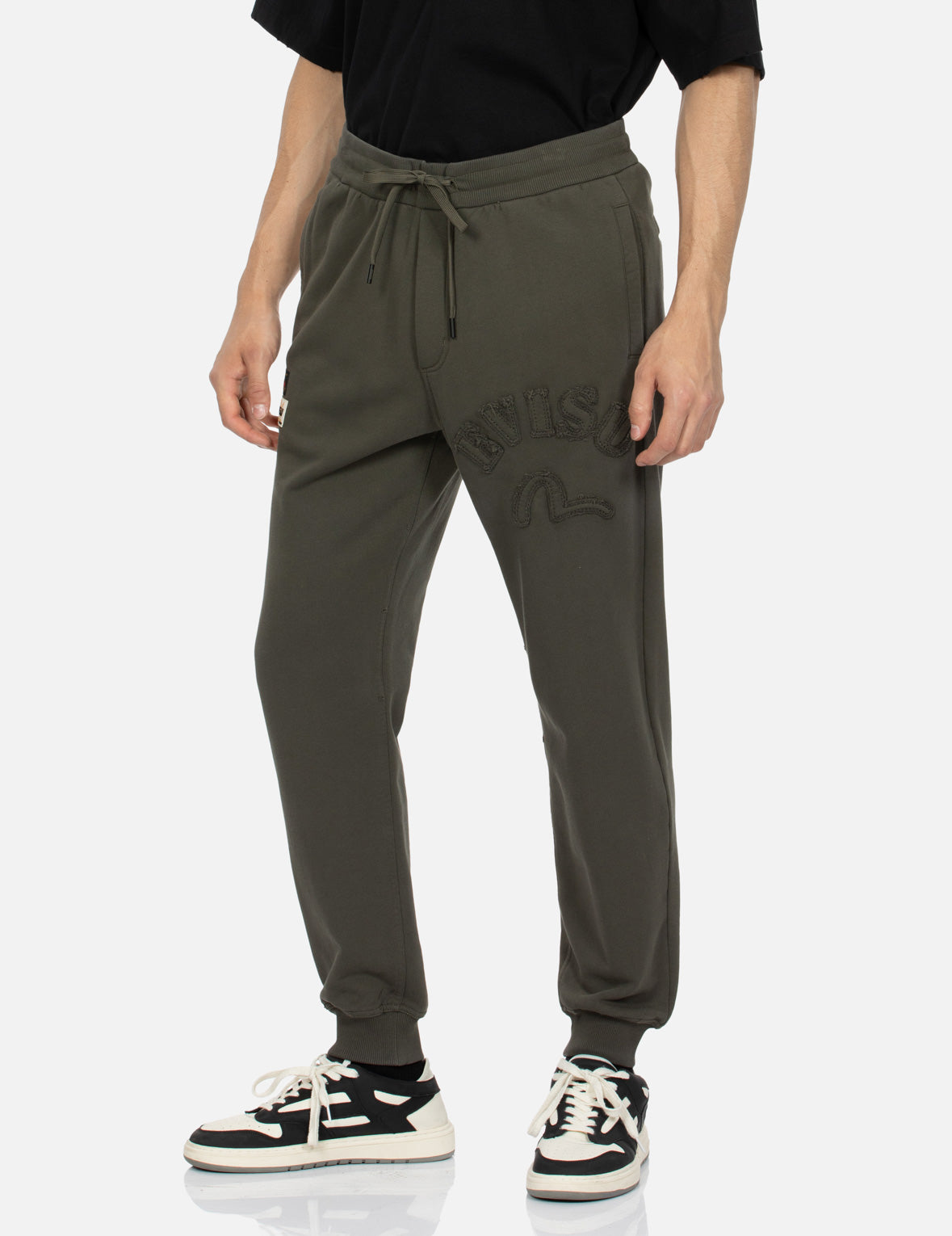 Logo and Seagull Applique Regular Fit Sweatpants