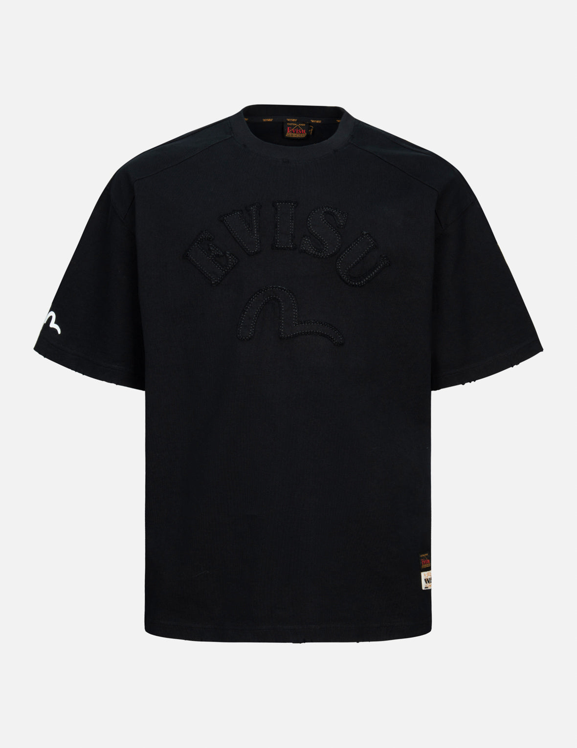 Logo and Seagull Appliqué Loose Fit T-shirt