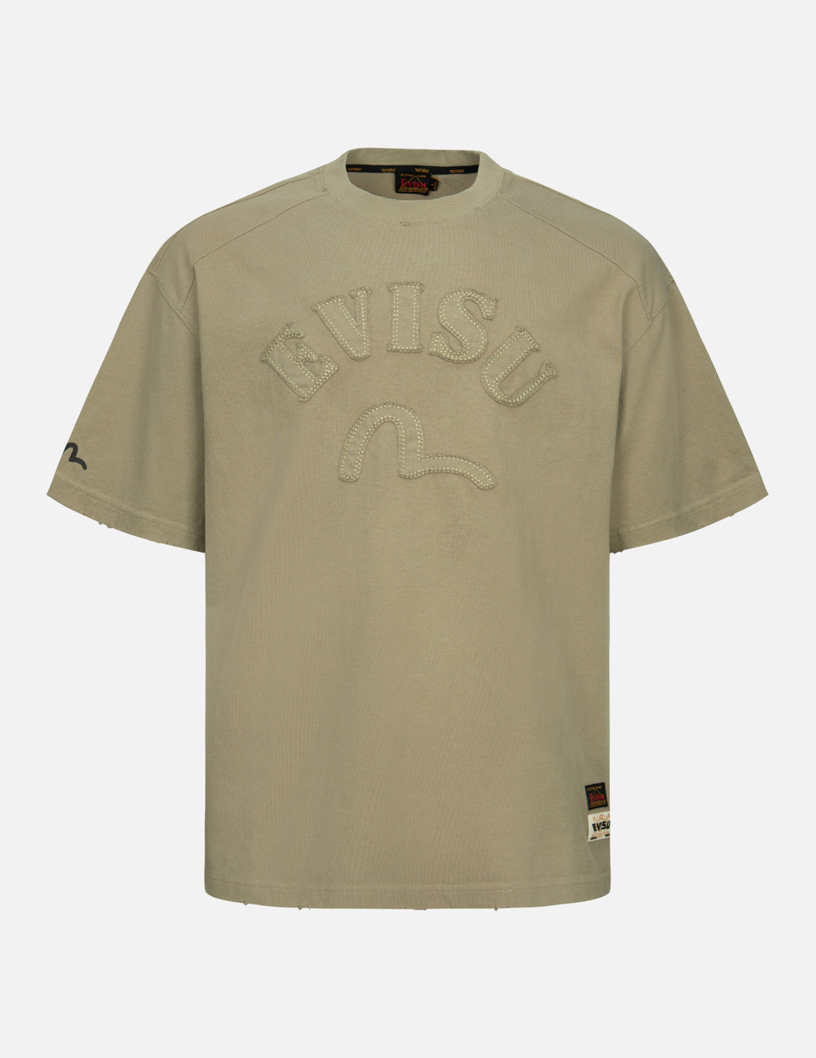 Logo and Seagull Appliqué Loose Fit T-shirt