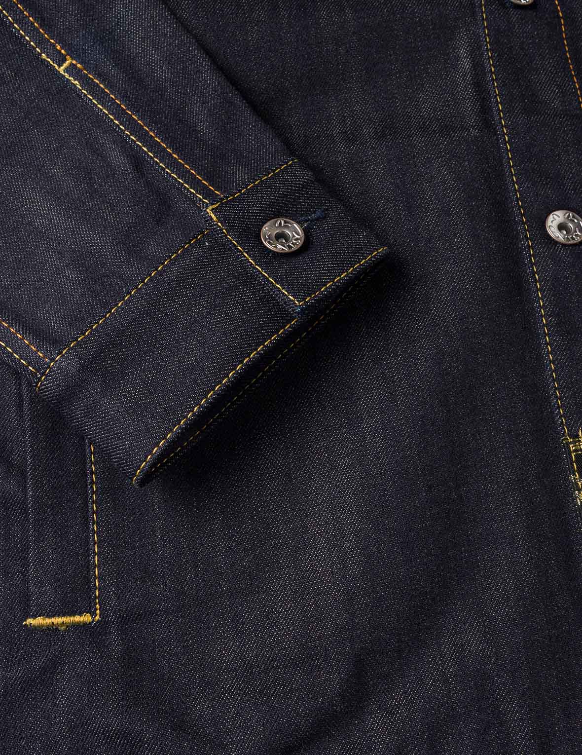 多ポケットブロケードパッチ リラックスフィット デニムジャケット – EVISU