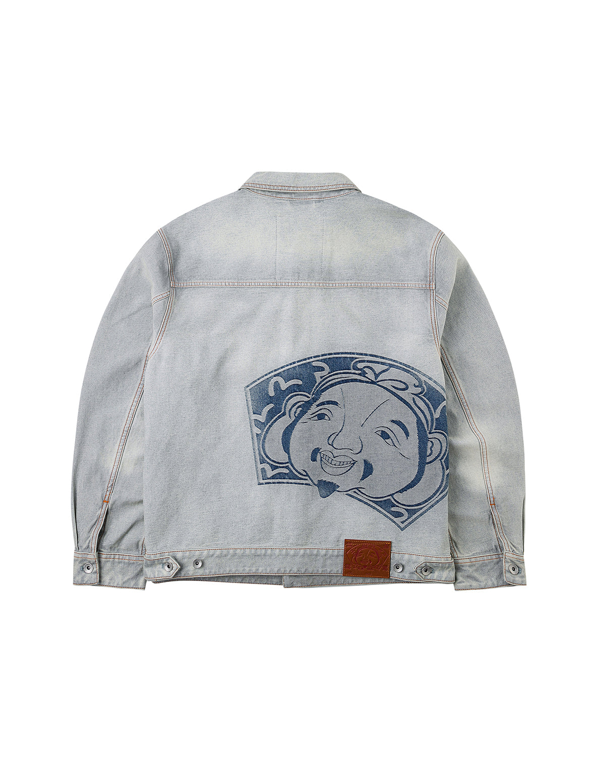 仏頭ジャカード リラックスフィット デニムジャケット – EVISU