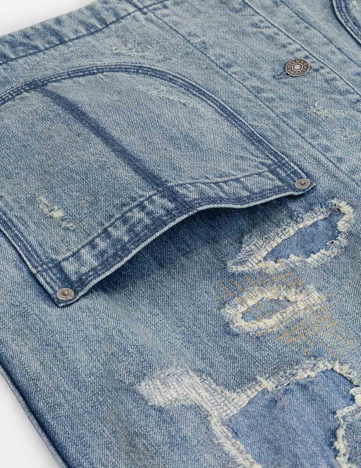ディストレスド ファッションフィット デニムジャケット
