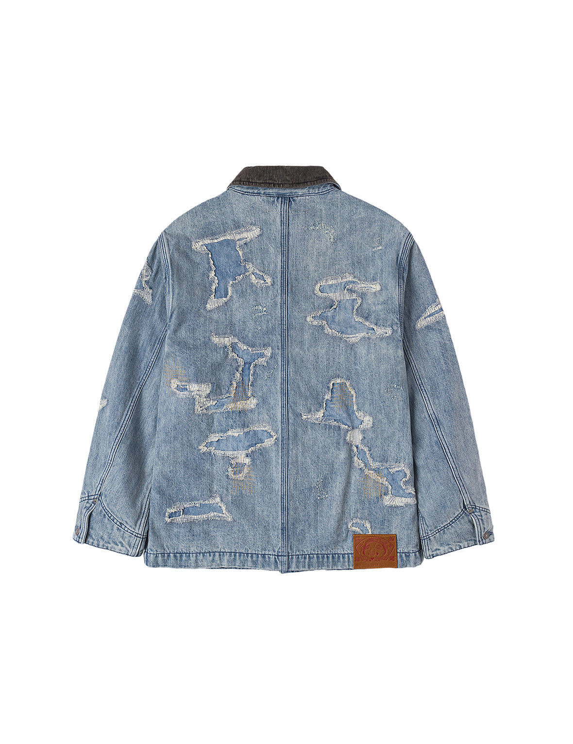 ディストレスド ファッションフィット デニムジャケット