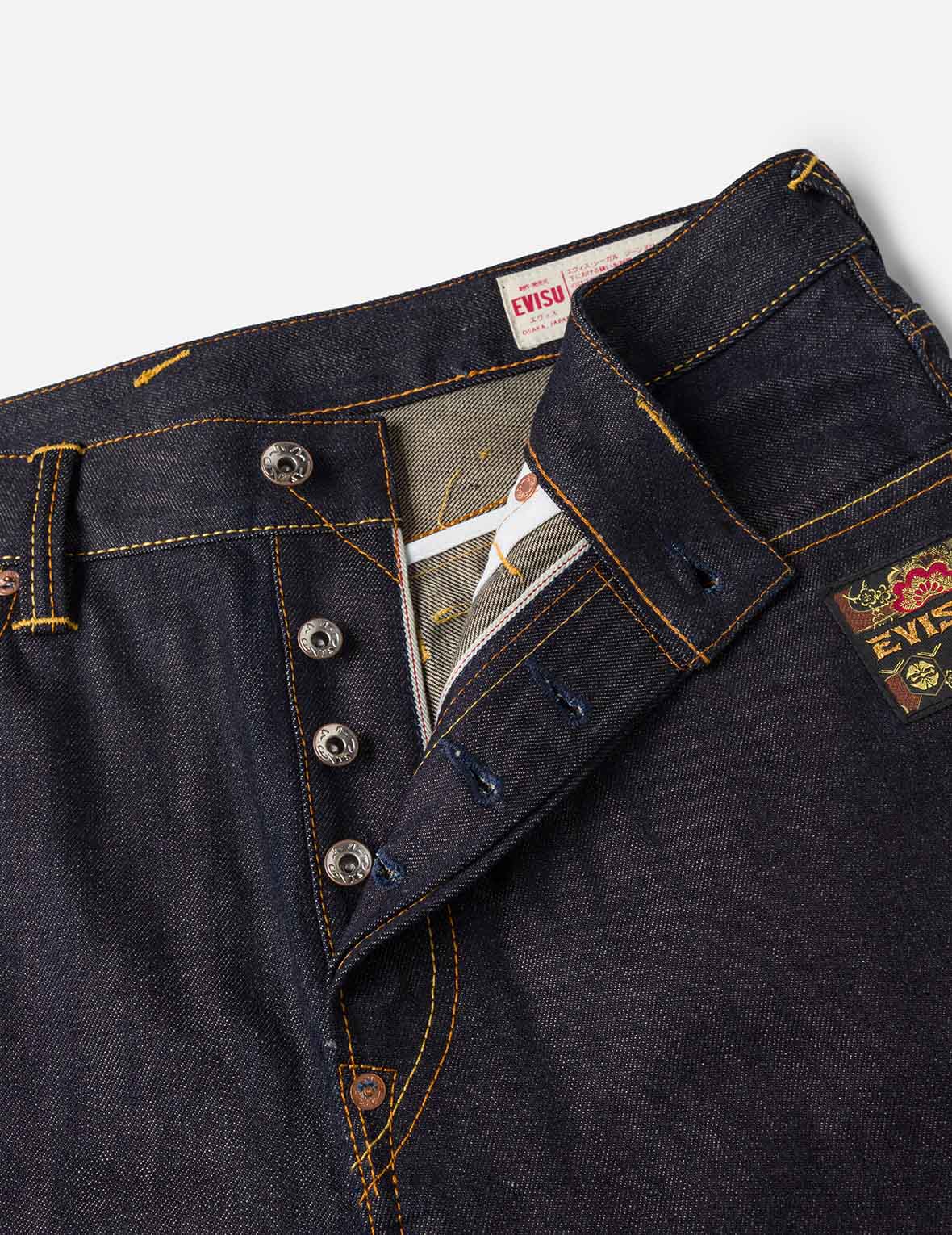 Brocade Inserted Daicock with Logo Embroidery Regular Fit Jeans