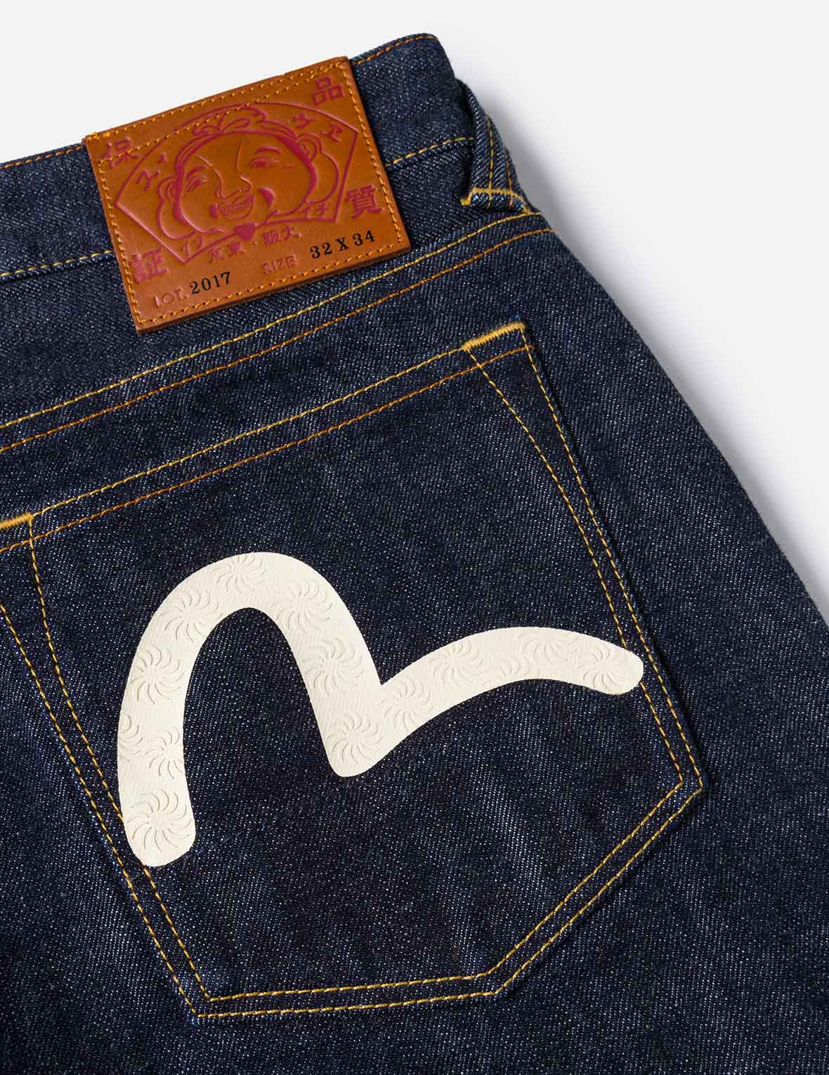 カモメプリントポケット キャロットフィット ジーンズ #2017