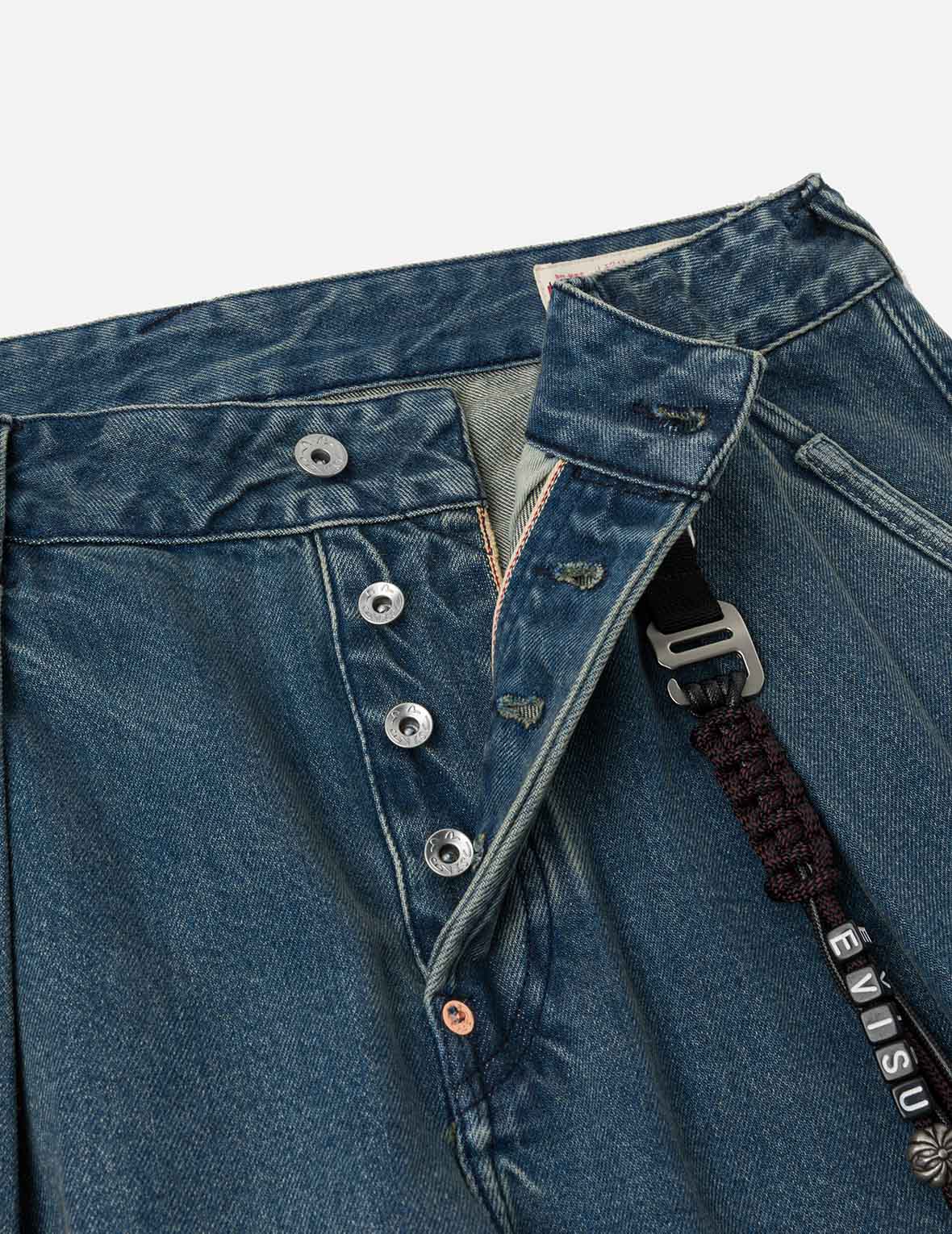 刺し子カモメ バルーンフィット カーゴジーンズ