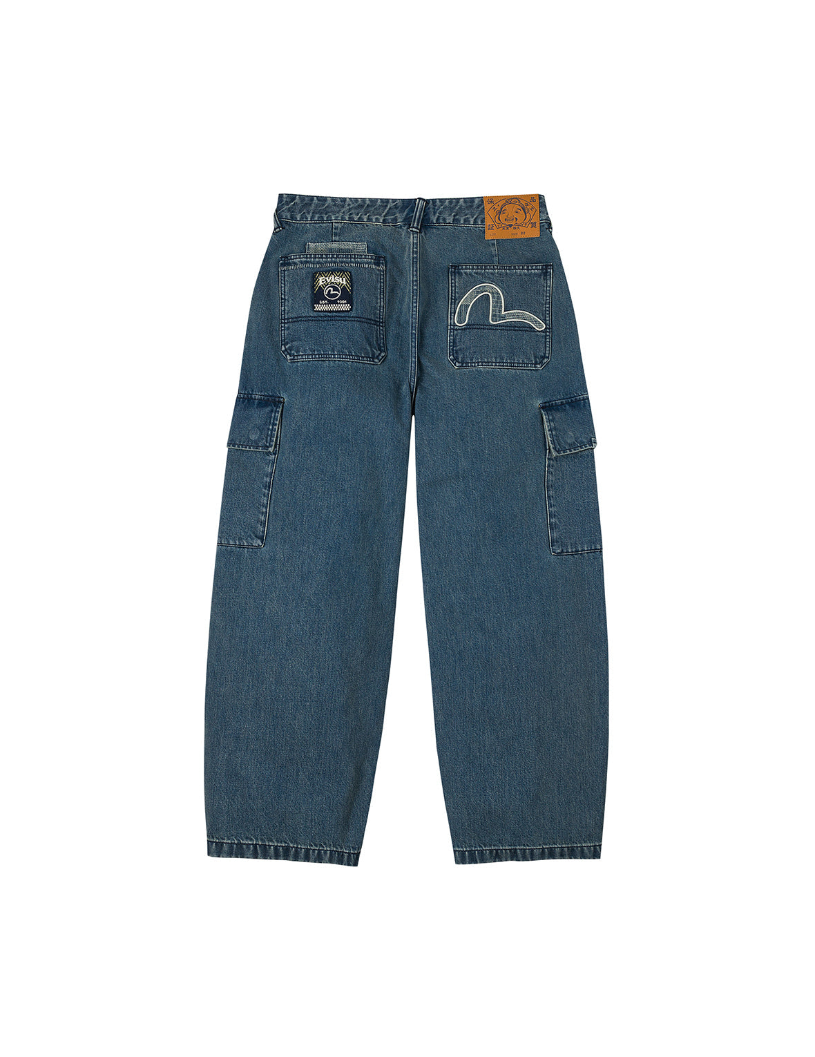 Shshiko Seagull Balloon Fit Cargo Jeans