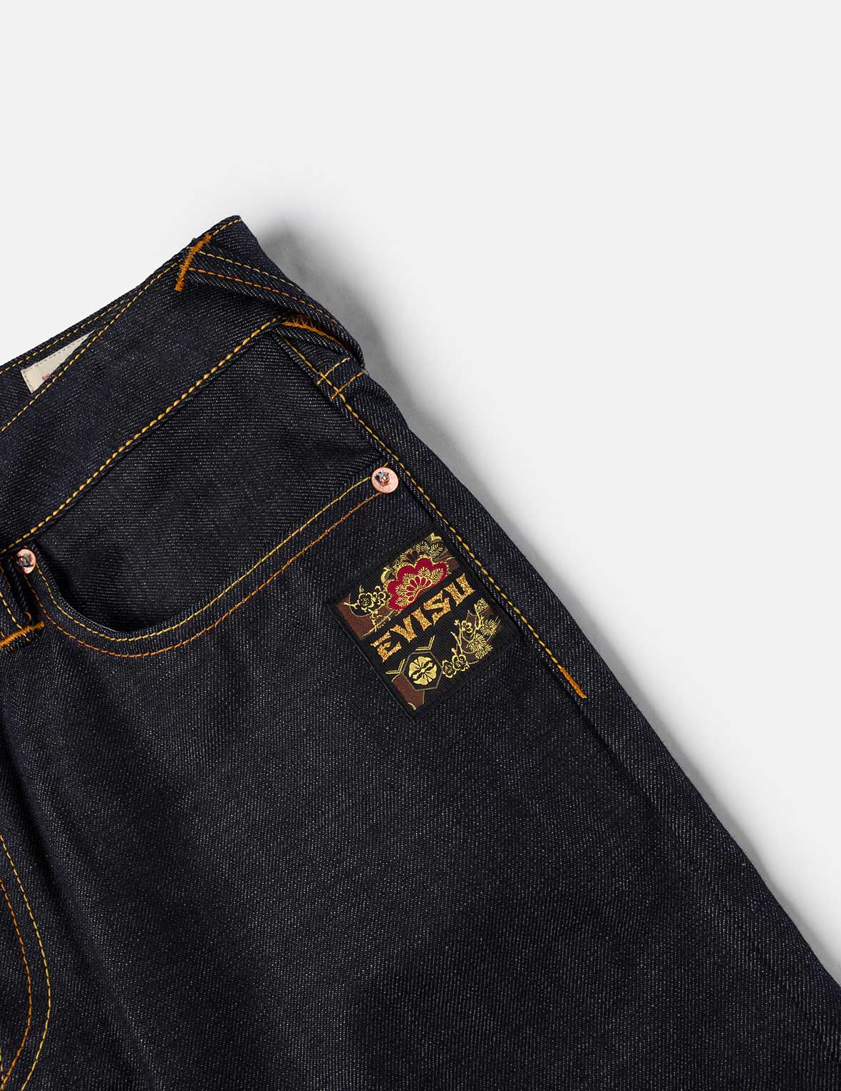 EVISU 黒大大黒 超希少 EVISU 大大黒 36×35 黒ペンキ - メルカリ 超