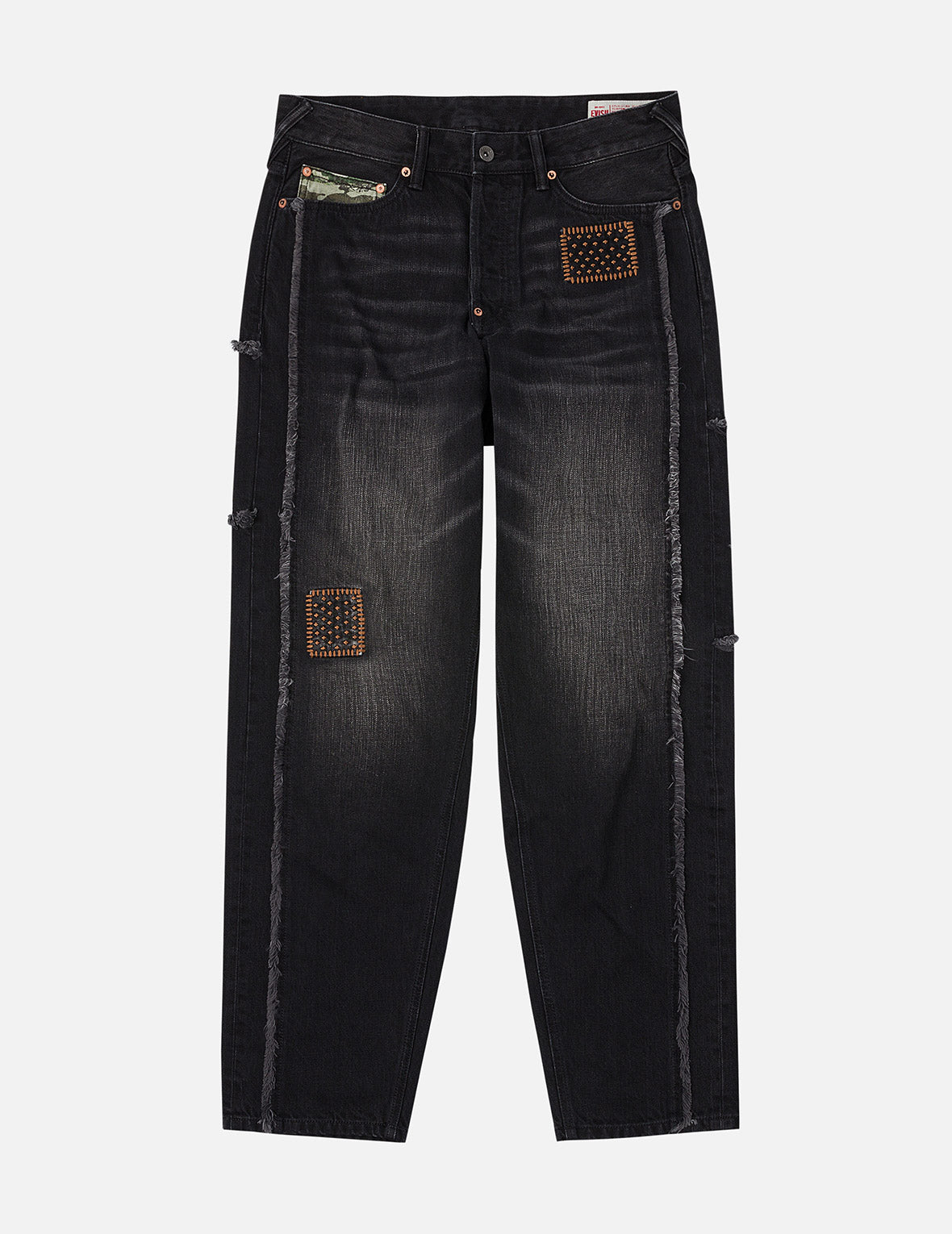 激渋　2001年　evisu ストレートフィット デニム30×35 2001 デニムパンツ ジーンズ ボタンフライ ストレート 赤耳