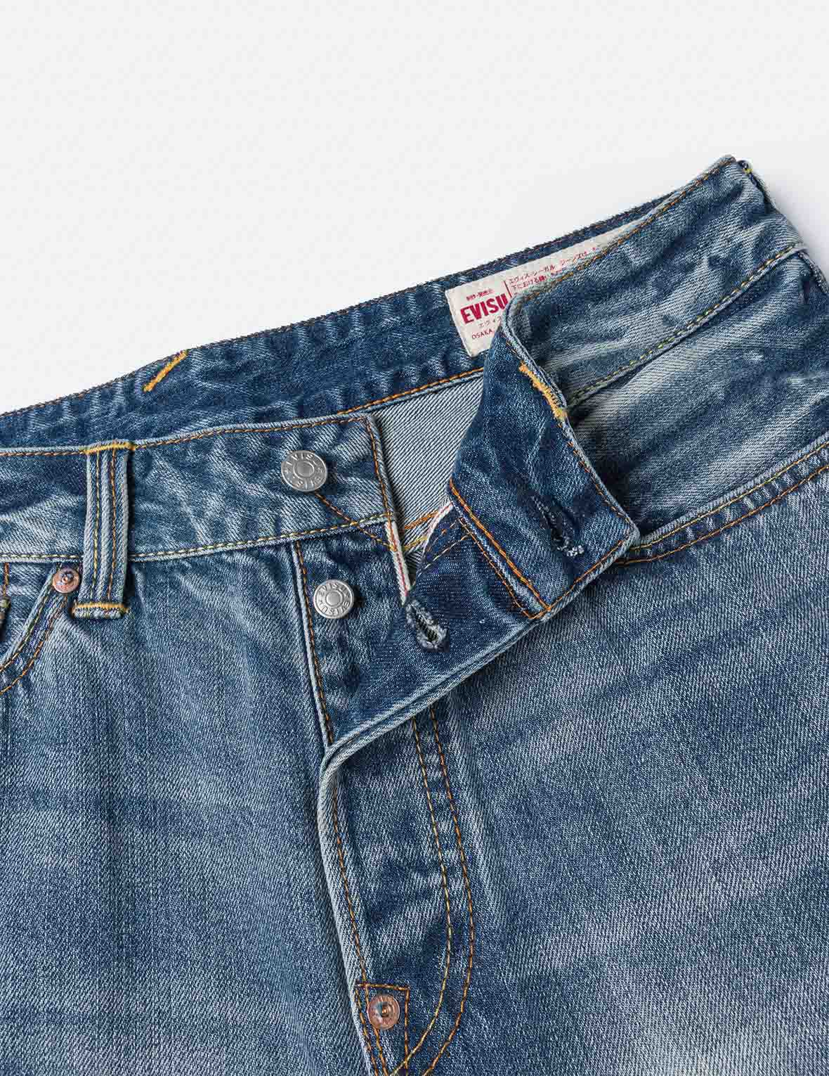 エクリュ大黒プリント ルーズフィット ジーンズ #2038 – EVISU