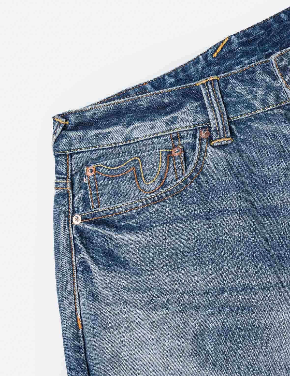 エクリュ大黒プリント ルーズフィット ジーンズ #2038 – EVISU