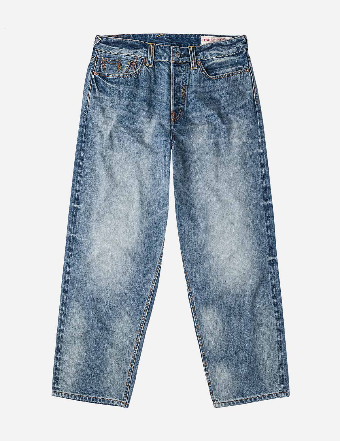 エクリュ大黒プリント ルーズフィット ジーンズ #2038 – EVISU