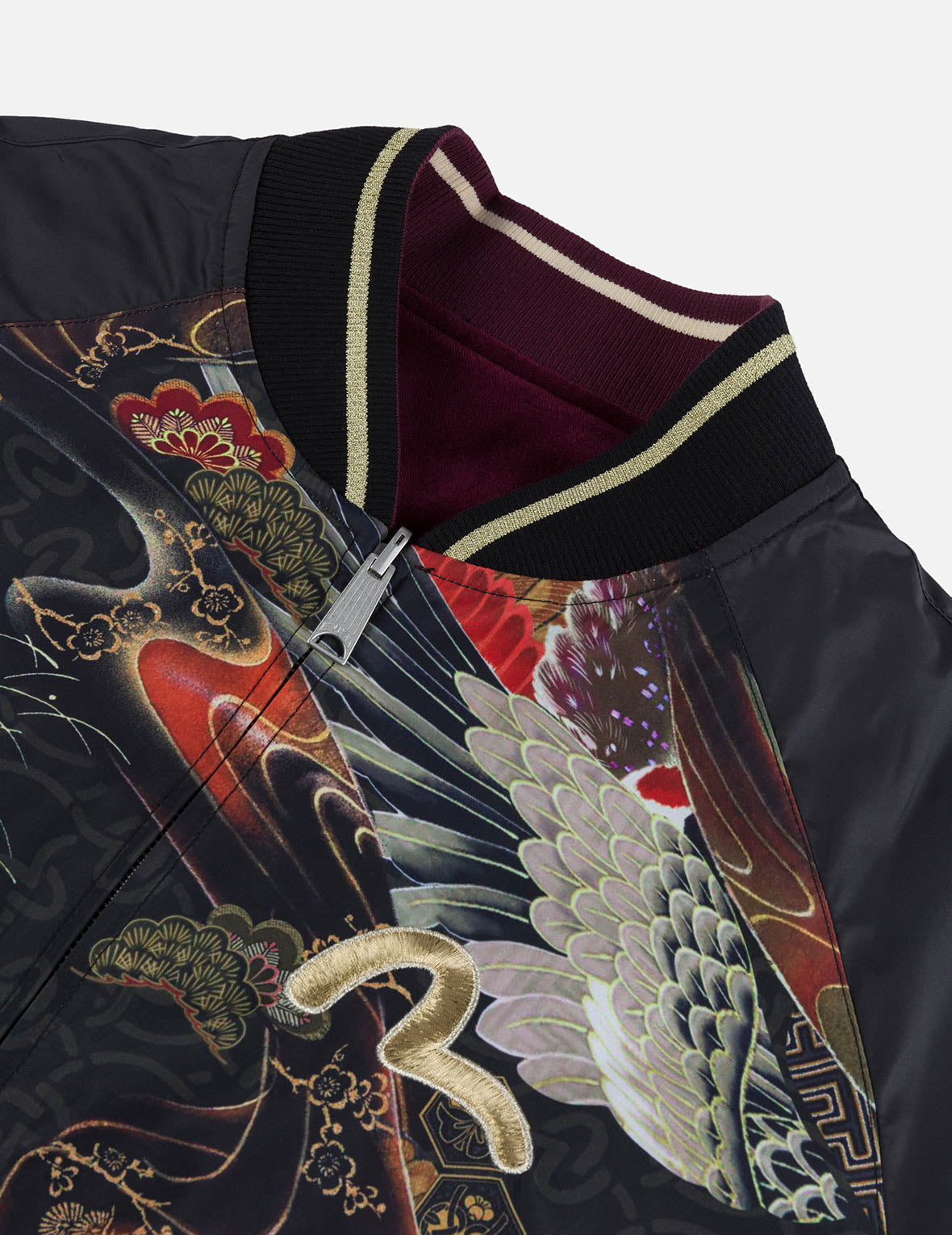 【レアモデル】 Y-3 刺繍ロゴ スカル刺繍 リバーシブル ボンバージャケット レアモデル】 Y-3 刺繍ロゴ スカル刺繍 リバーシブル ボンバー