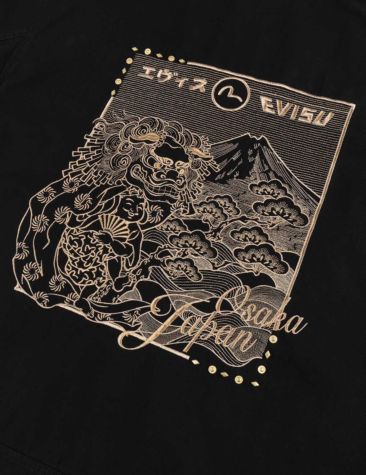 獅子舞と山刺繍 レギュラーフィット ワーカージャケット