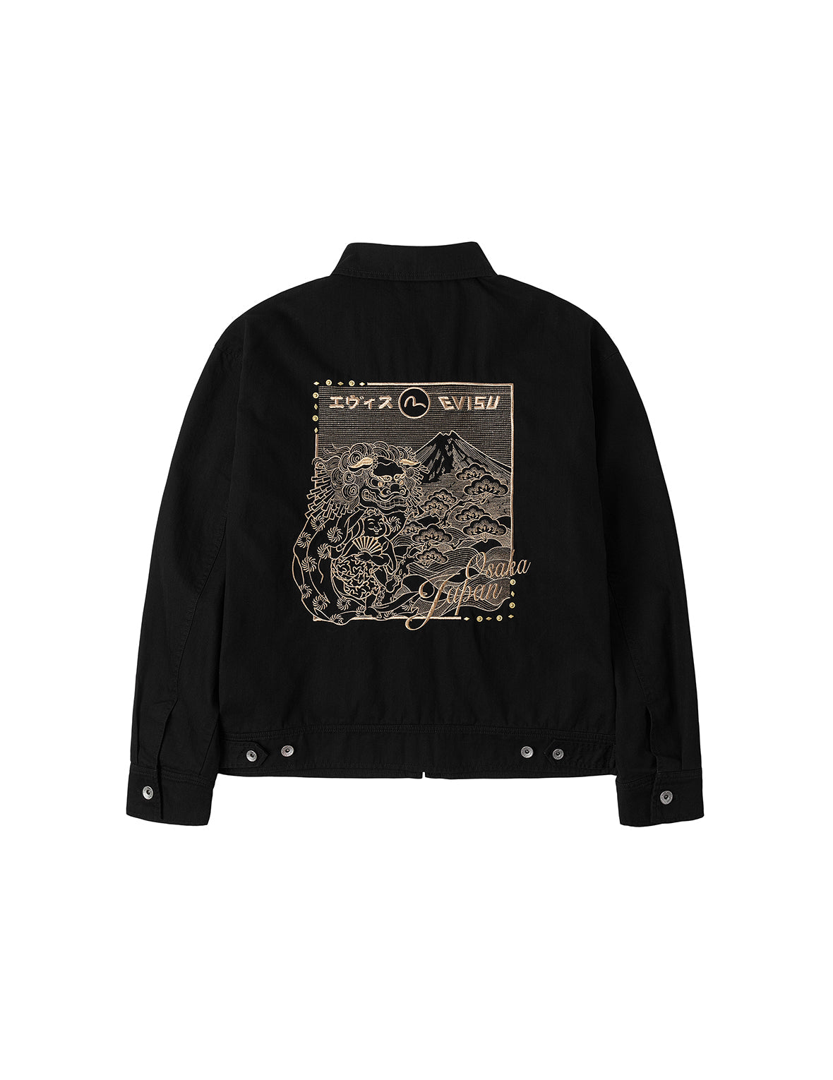 獅子舞と山刺繍 レギュラーフィット ワーカージャケット – EVISU