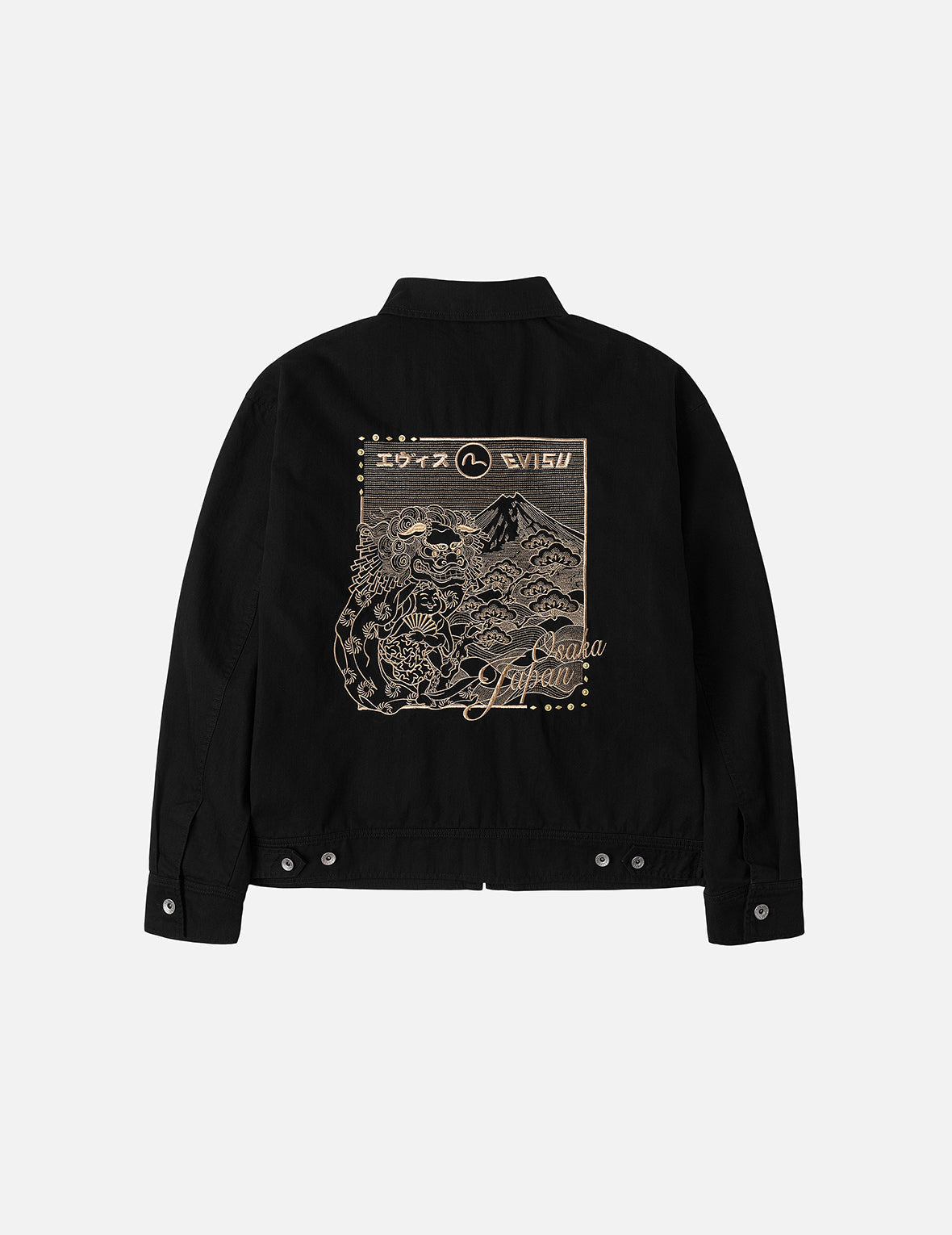 獅子舞と山刺繍 レギュラーフィット ワーカージャケット – EVISU