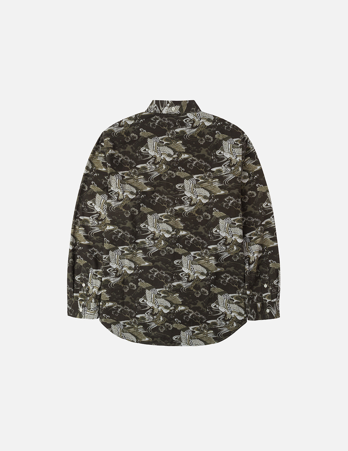 オールオーバー鶴プリント リラックスフィット シャツ – EVISU