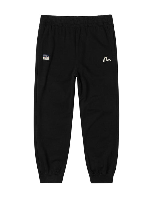 だるまと知恵の輪大黒プリント ストレートフィット スウェットパンツ