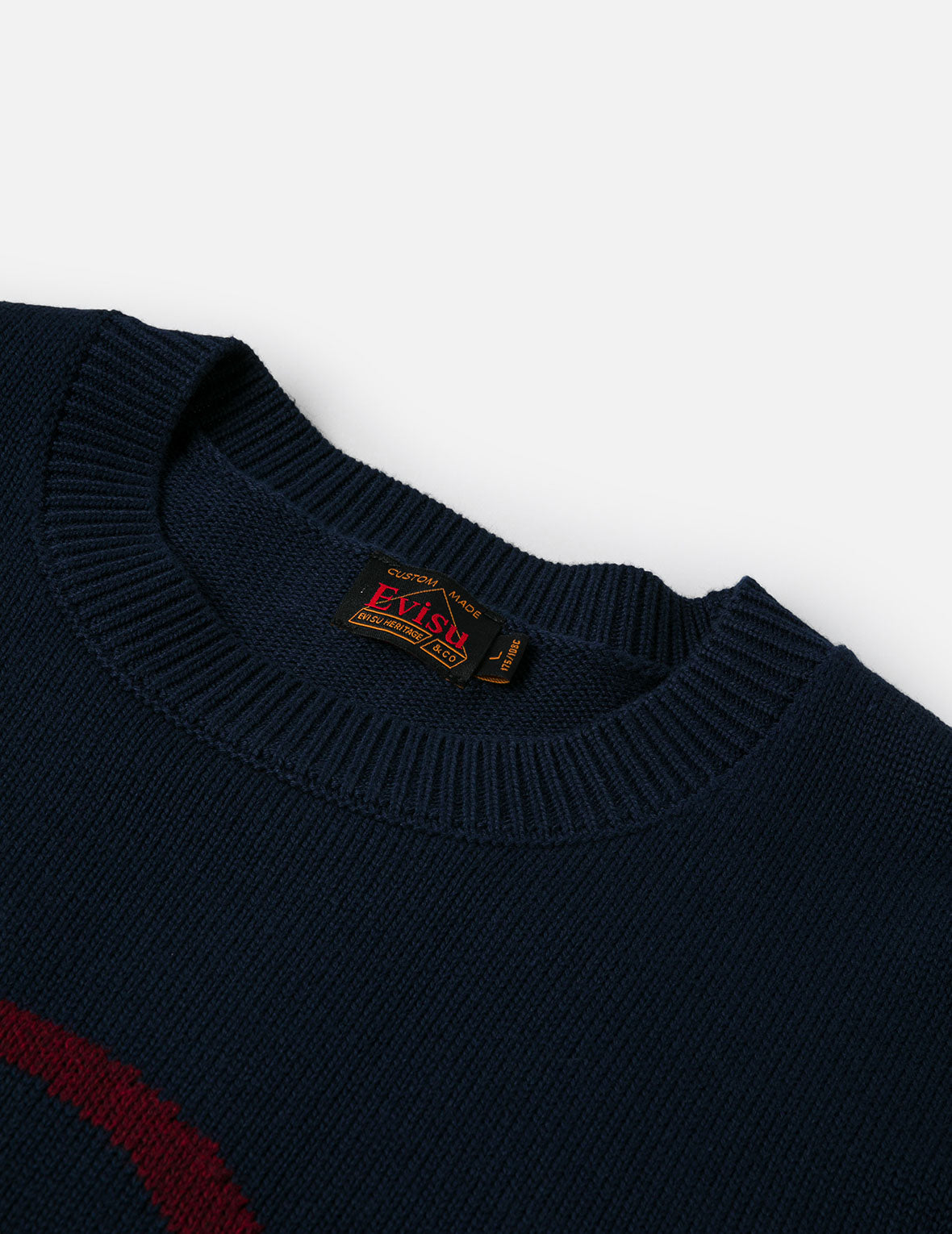 Skull and Seagull Jacquard Oversized Color-Blocking Knit Sweater