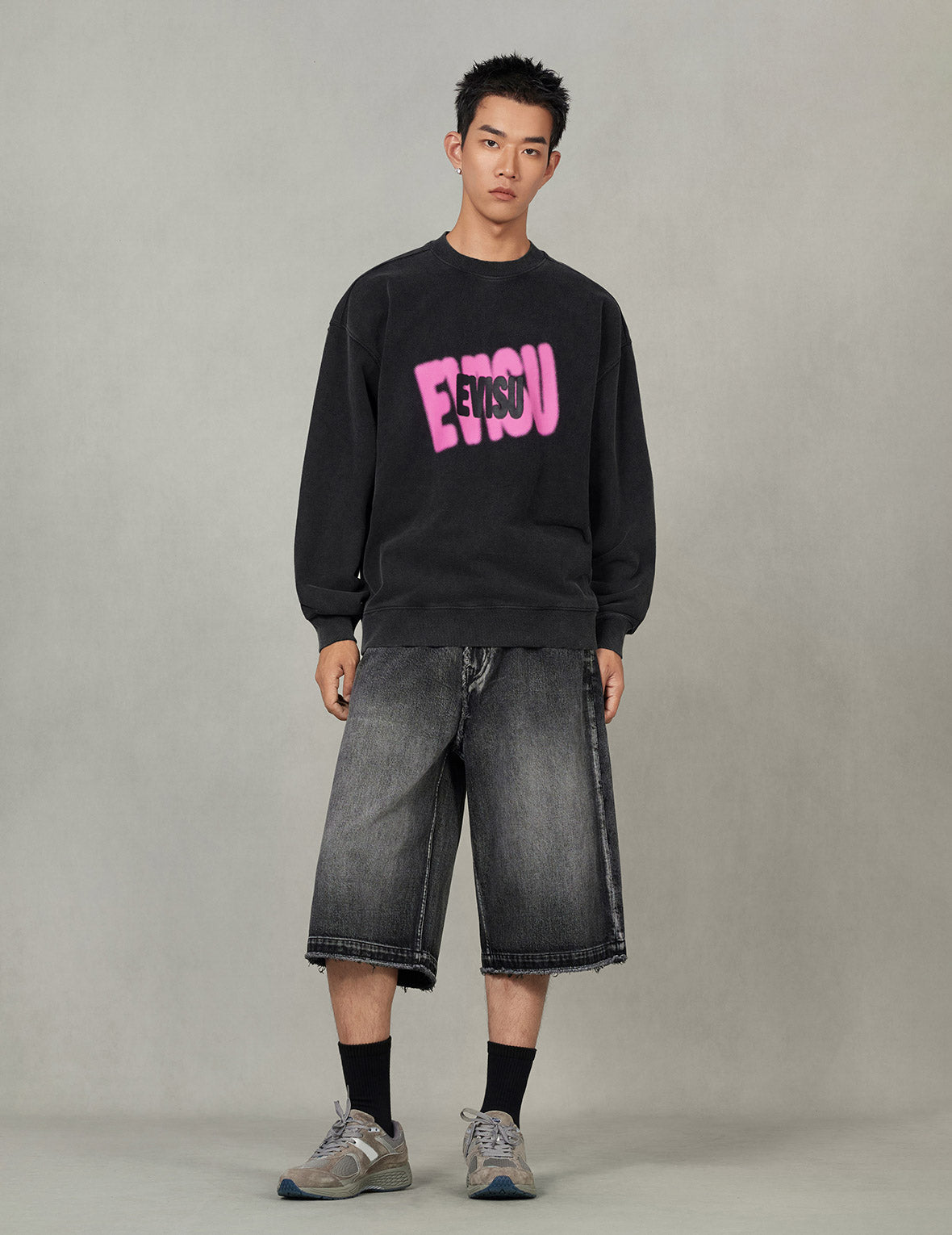 ロゴプリント ファッションフィット スウェットシャツ