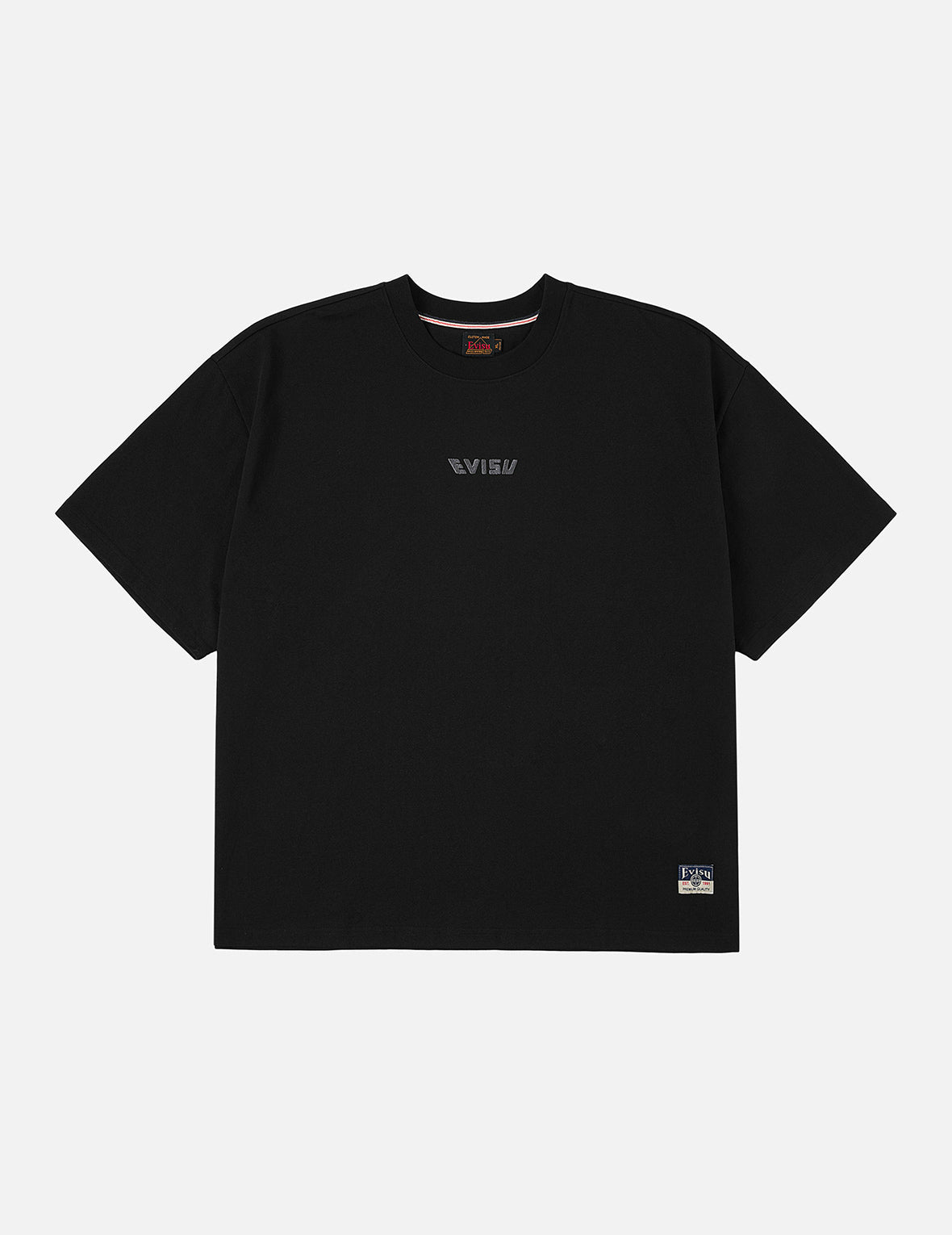 手描き大黒プリント ルーズフィット Tシャツ – EVISU