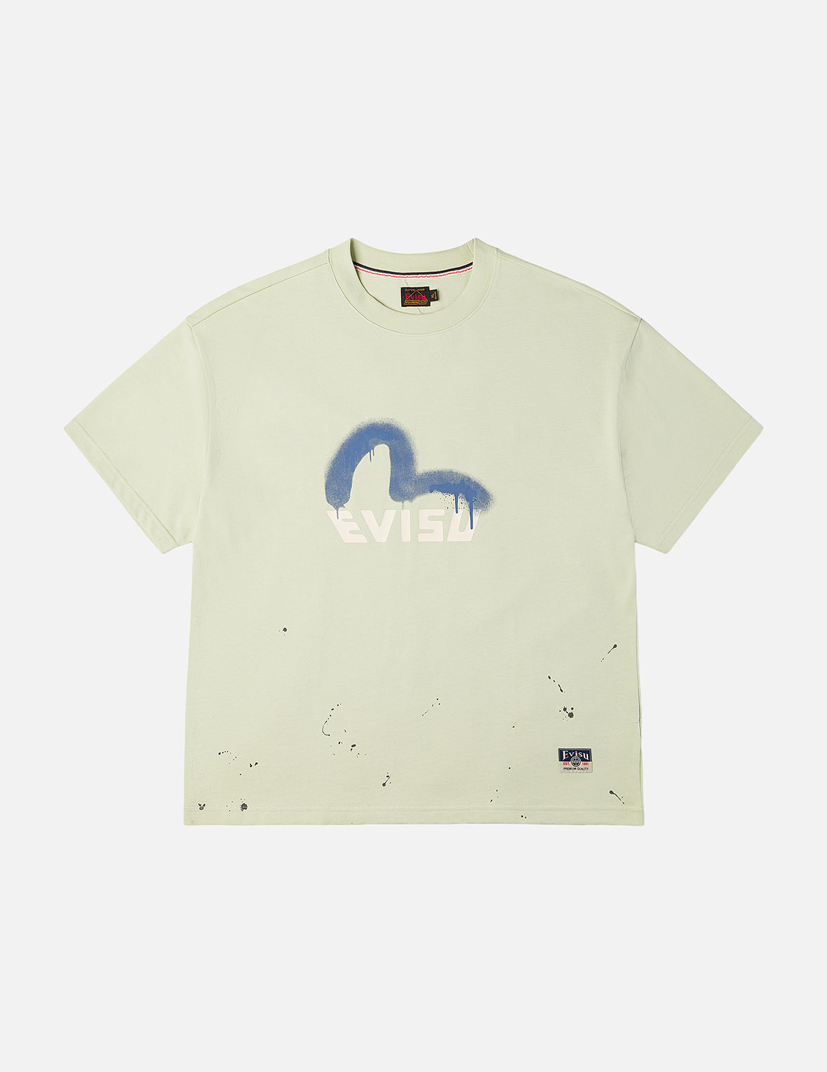 グラフィティスタイル カモメとロゴプリント リラックスフィット Tシャツ