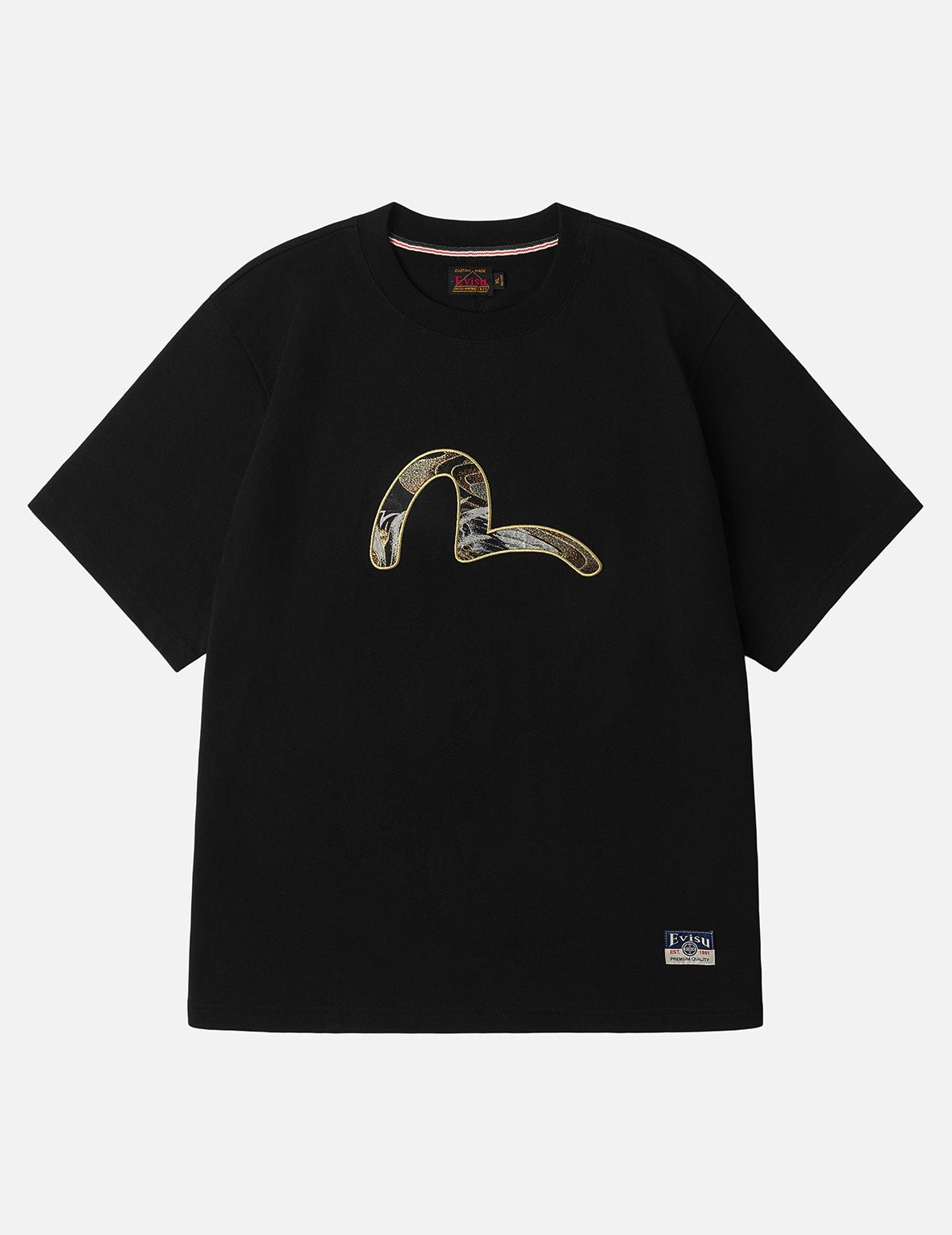 ブロケードカモメアップリケ レギュラーフィット Tシャツ
