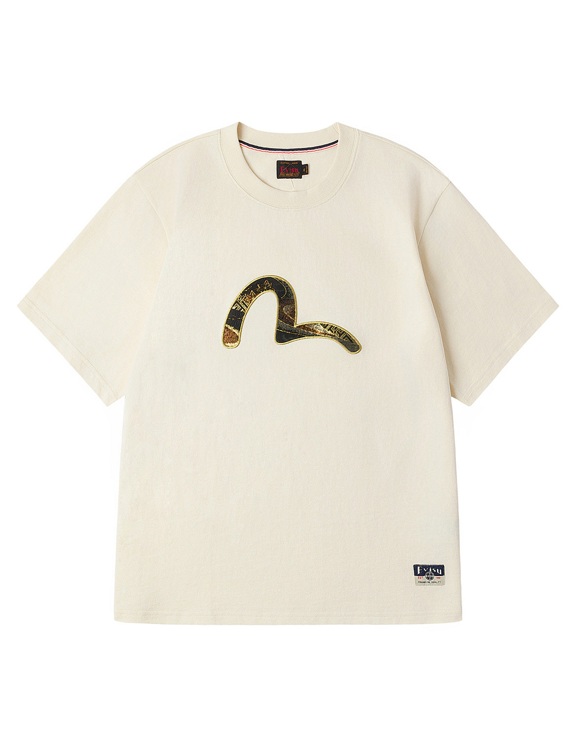 ブロケードカモメアップリケ レギュラーフィット Tシャツ