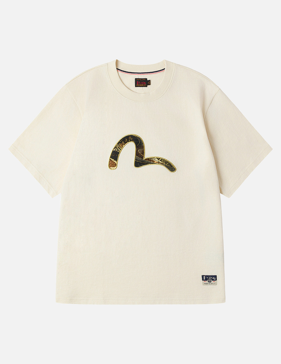 ブロケードカモメアップリケ レギュラーフィット Tシャツ