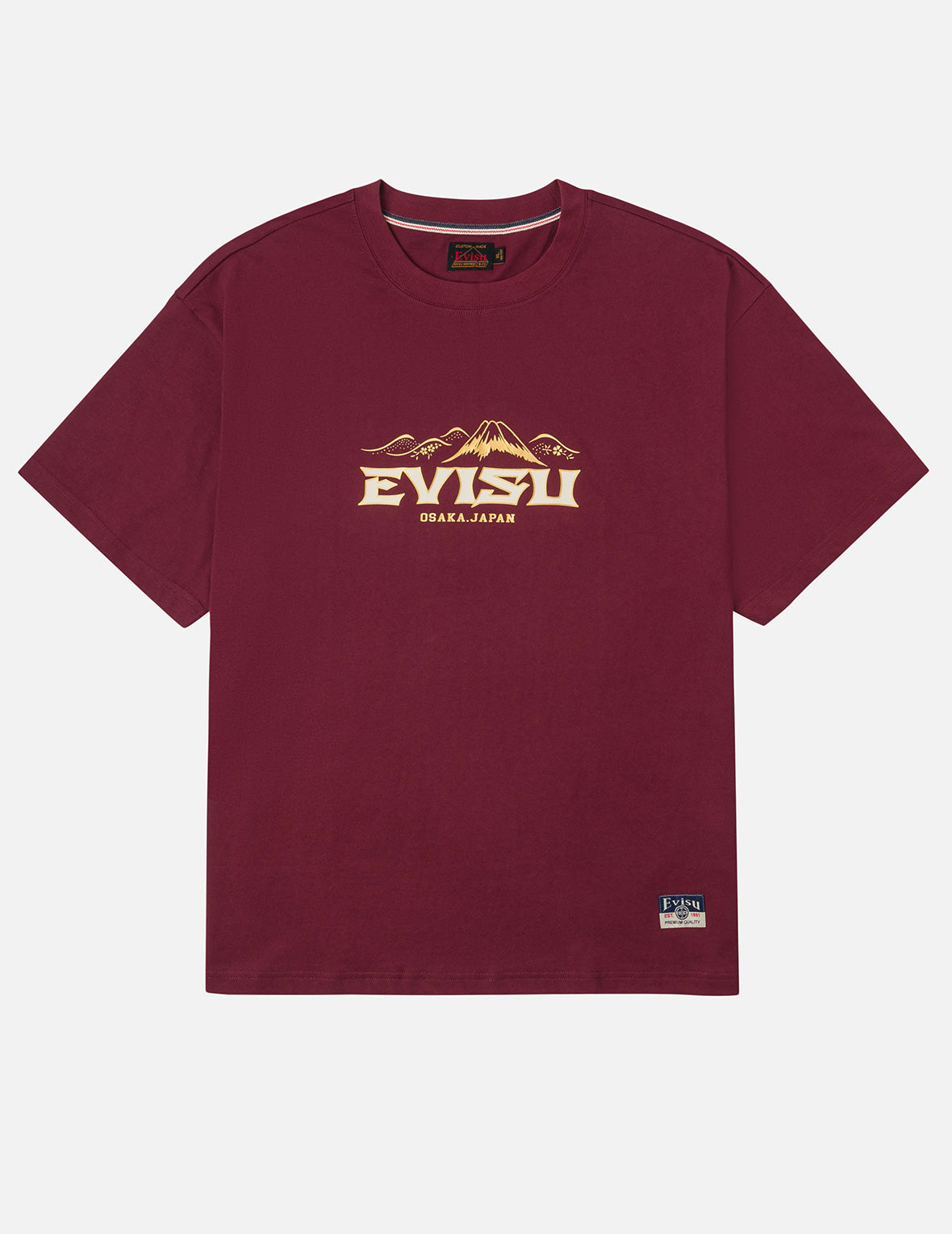 ロゴと鶴舞う大黒プリント リラックスフィット Tシャツ