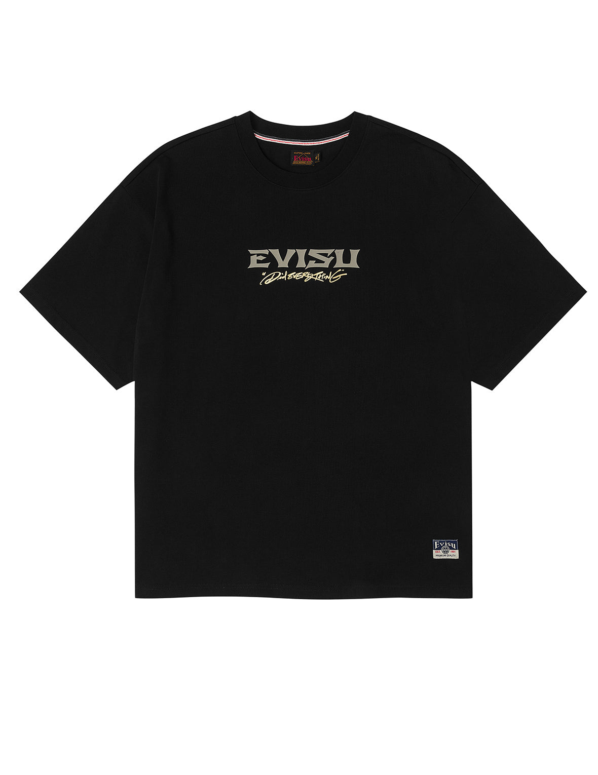 鶴とロゴプリント ルーズフィット Tシャツ