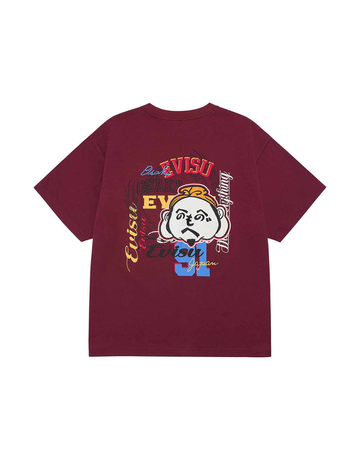 へのへのもへじ仏頭刺繍 リラックスフィット Tシャツ