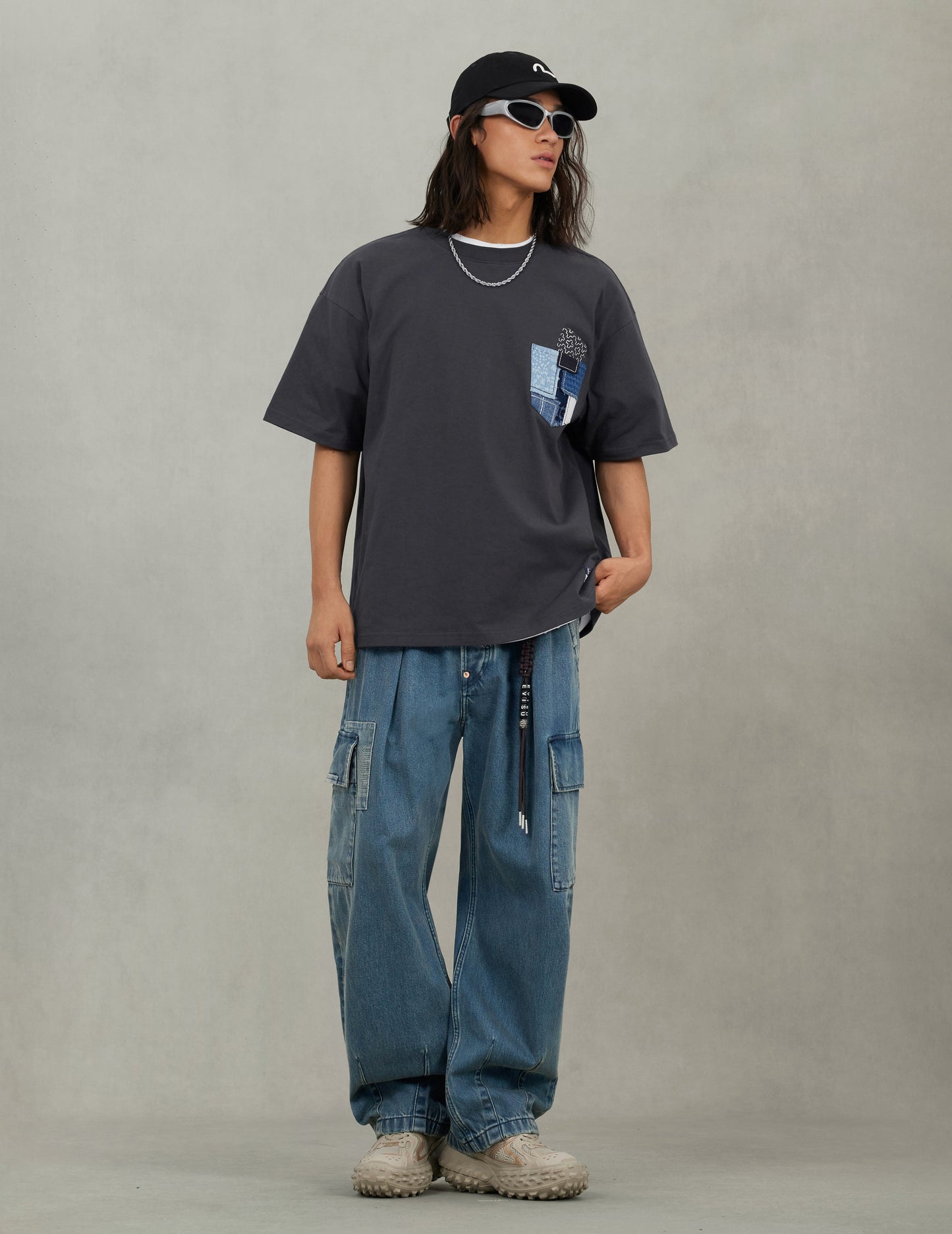 刺し子大黒 リラックスフィット Tシャツ