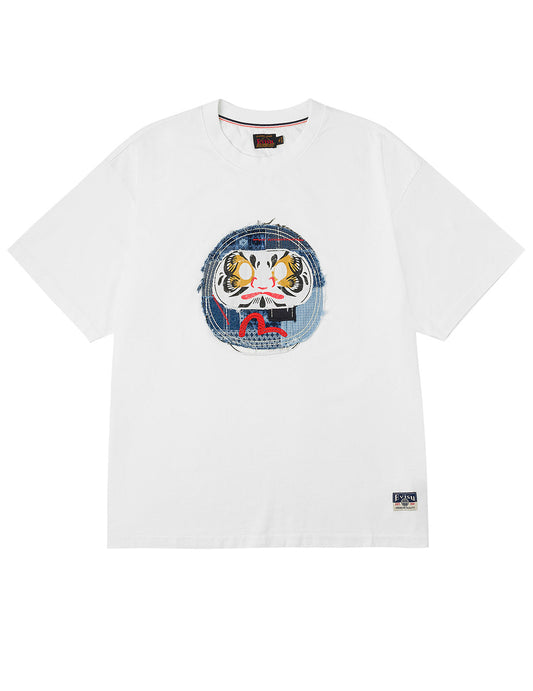 刺し子だるまとカモメ リラックスフィット Tシャツ