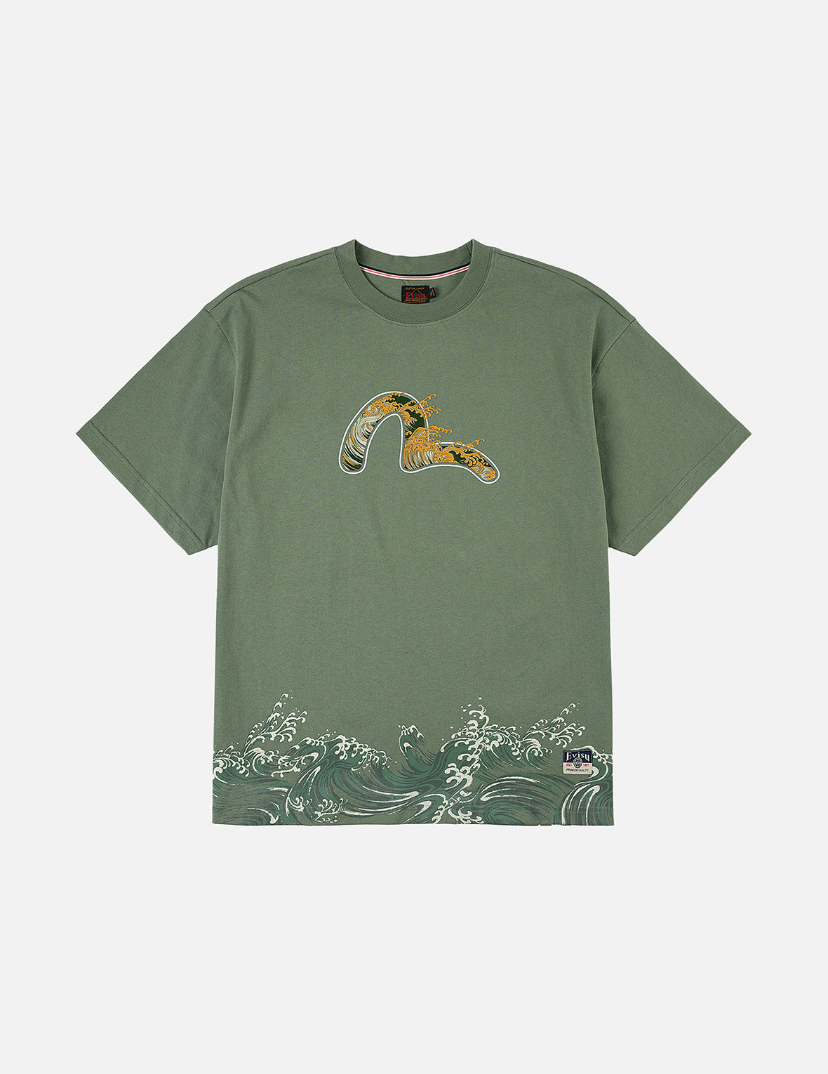 カモメと波プリント リラックスフィット Tシャツ – EVISU