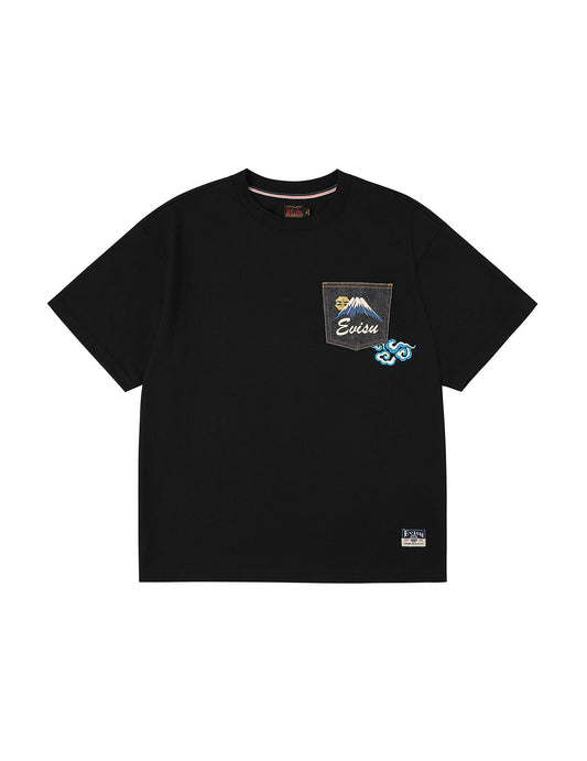 仏頭獅子舞プリント リラックスフィット Tシャツ