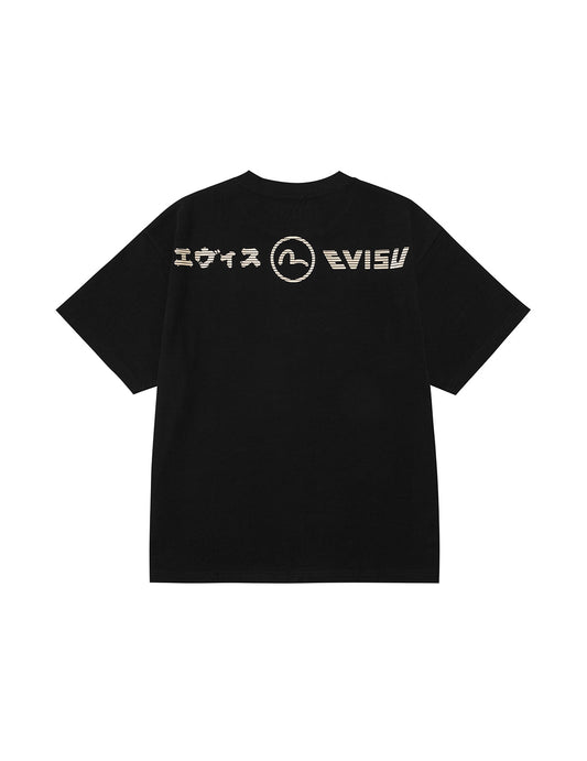獅子舞と山刺繍 リラックスフィット Tシャツ