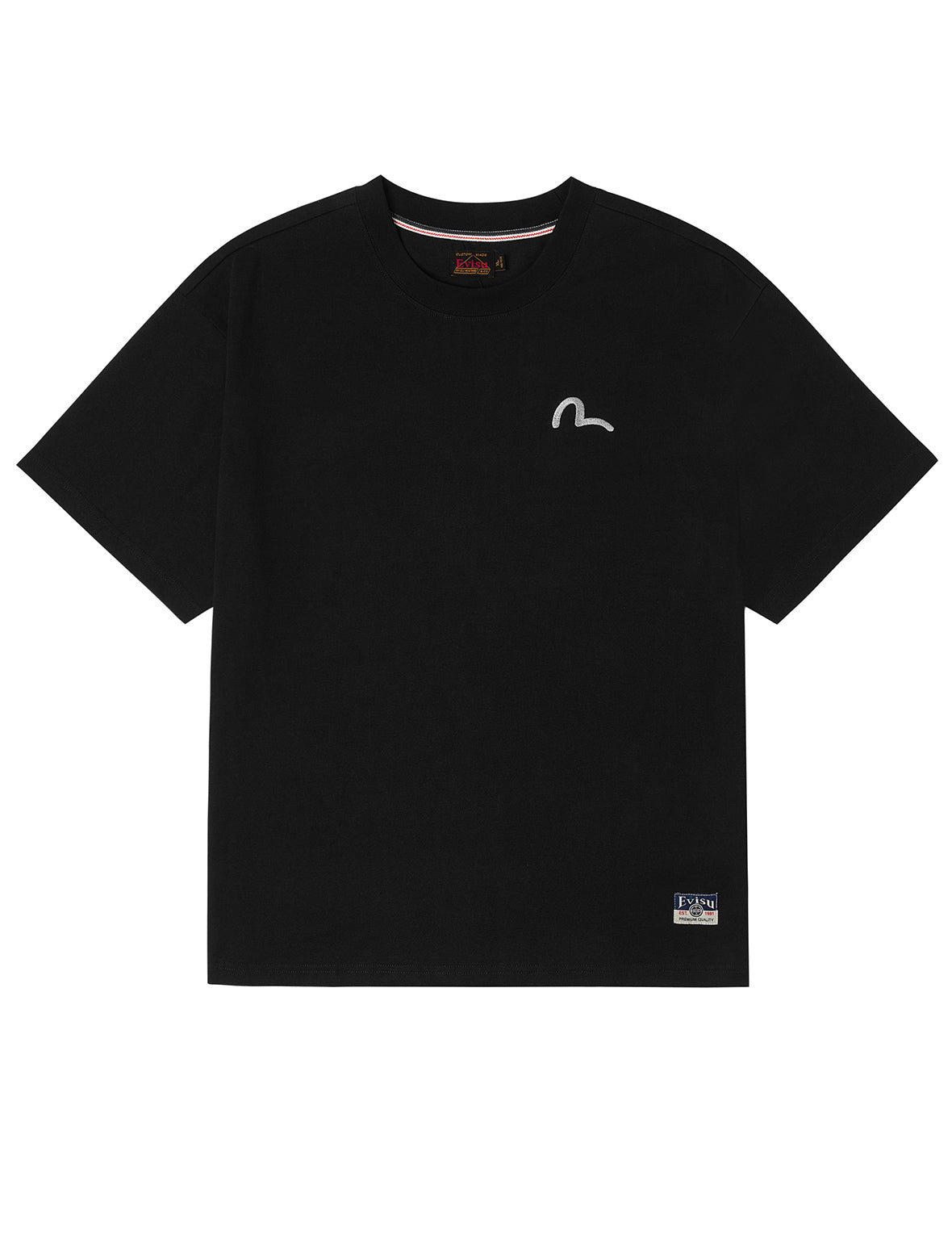 カモメ刺繍 リラックスフィット Tシャツ