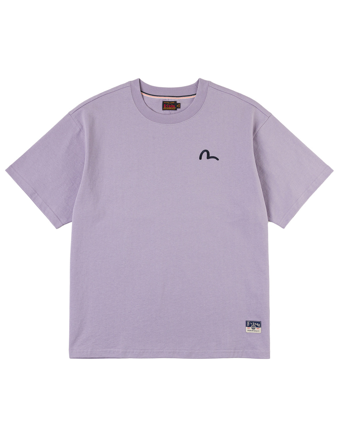 EVISU カモメ 水色　Tシャツ ロゴ　短丈　VINTAGE 刺繍　Y2K カモメ刺繍 Tシャツ – EVISU