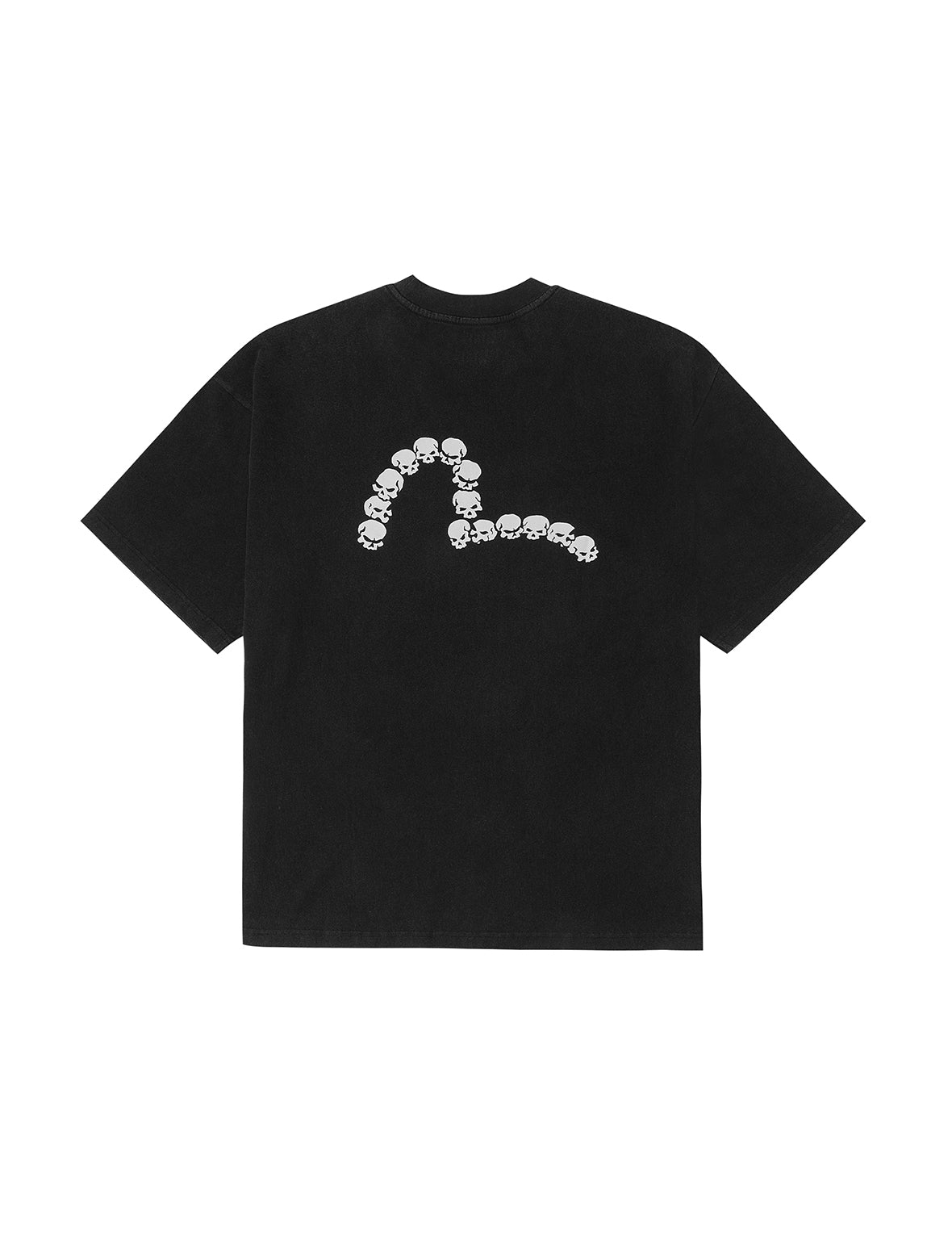 ロゴとスカルカモメプリント オーバーサイズ Tシャツ