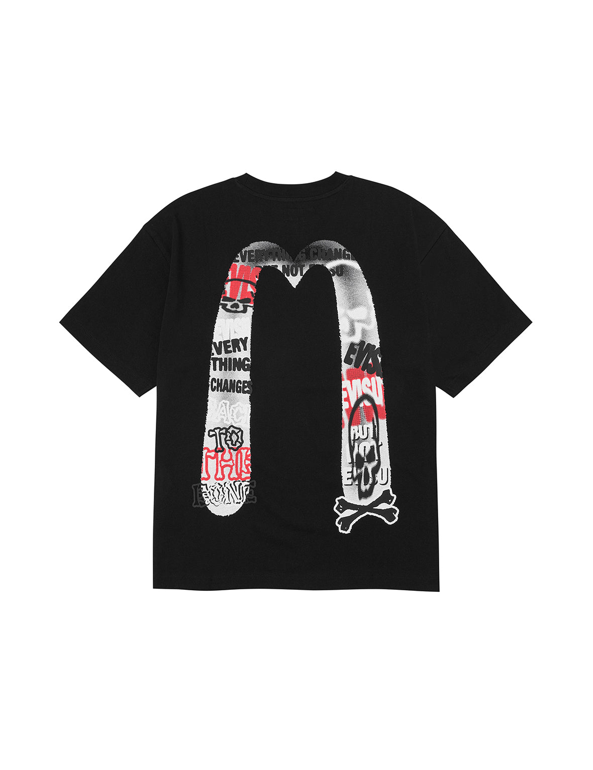 グラフィティスタイル大黒プリント リラックスフィット Tシャツ