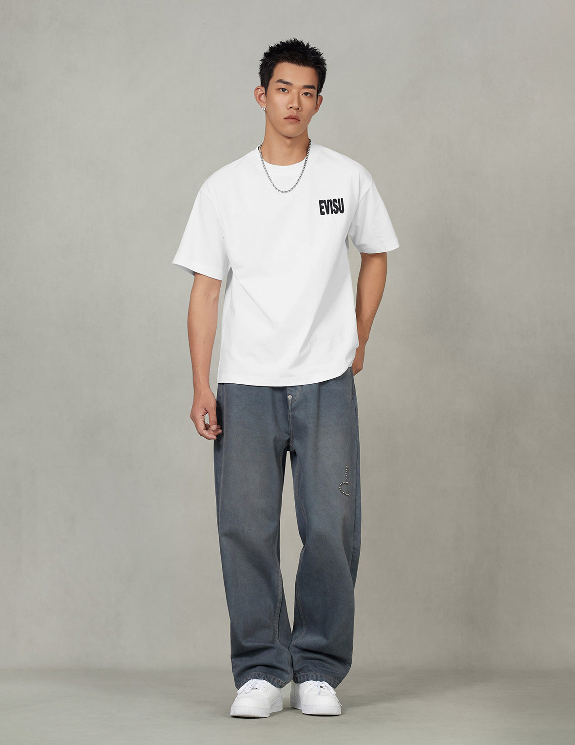 グラフィティスタイル大黒プリント リラックスフィット Tシャツ