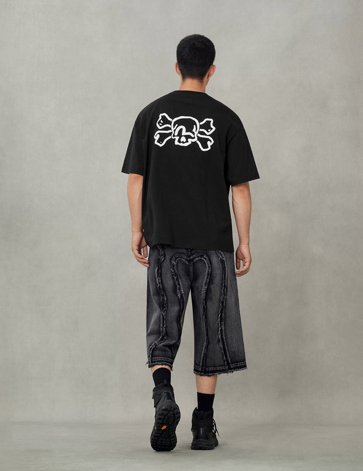 EVISU カモメロゴ Tシャツ サイズ40 黒 日本製 古着 ブラック a2 スカルとカモメプリント オーバーサイズ Tシャツ – EVISU