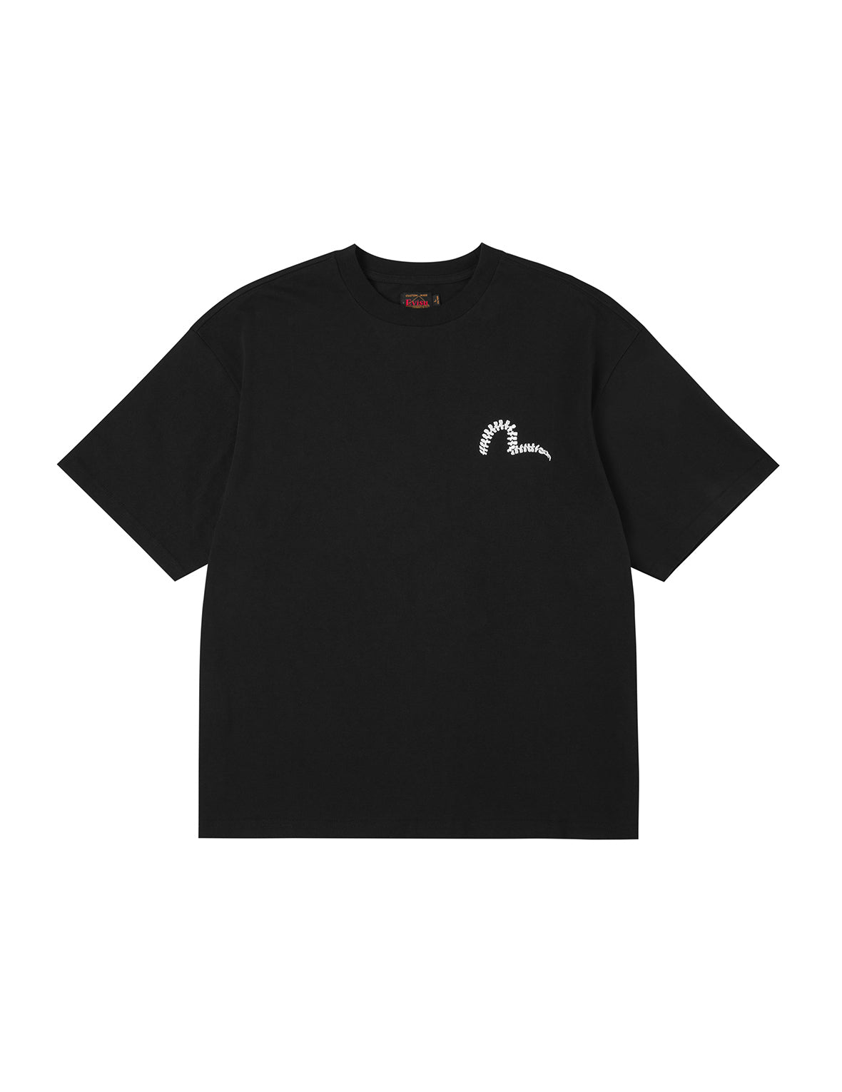 スカルとカモメプリント オーバーサイズ Tシャツ