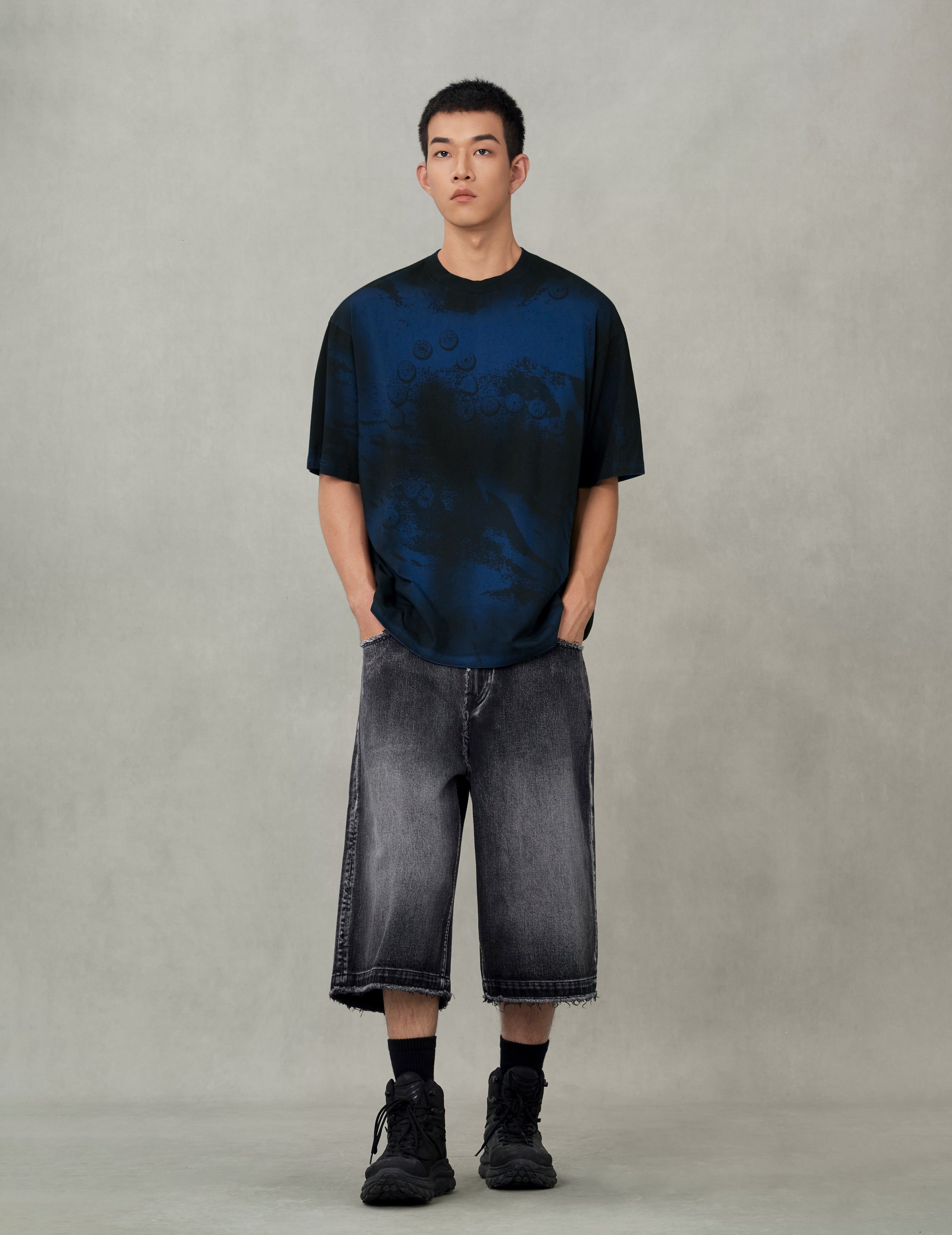 ボタンカモメプリント オーバーサイズ Tシャツ – EVISU