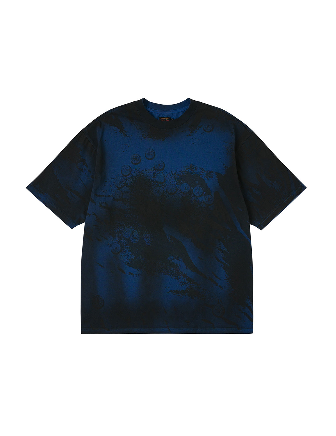 ボタンカモメプリント オーバーサイズ Tシャツ