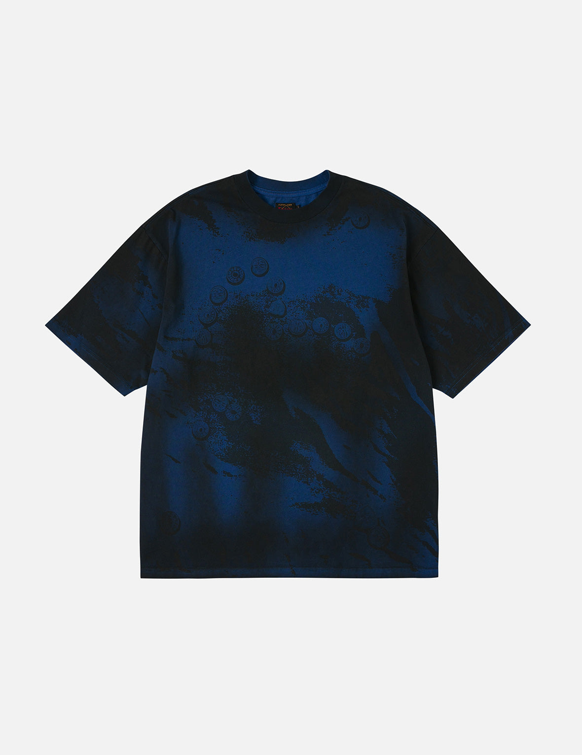 ボタンカモメプリント オーバーサイズ Tシャツ