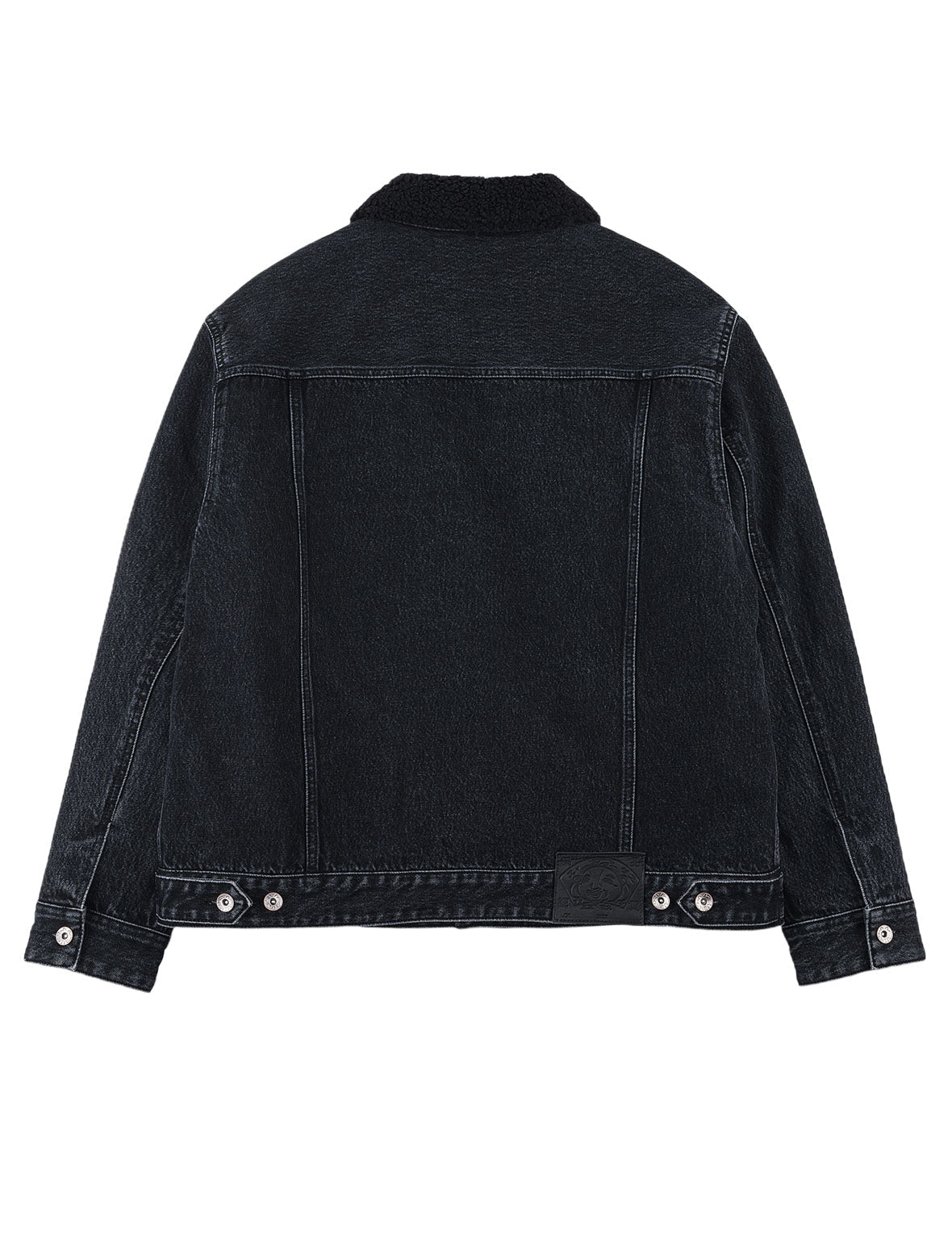 Sherpa-Lined Seagull Denim Jacket